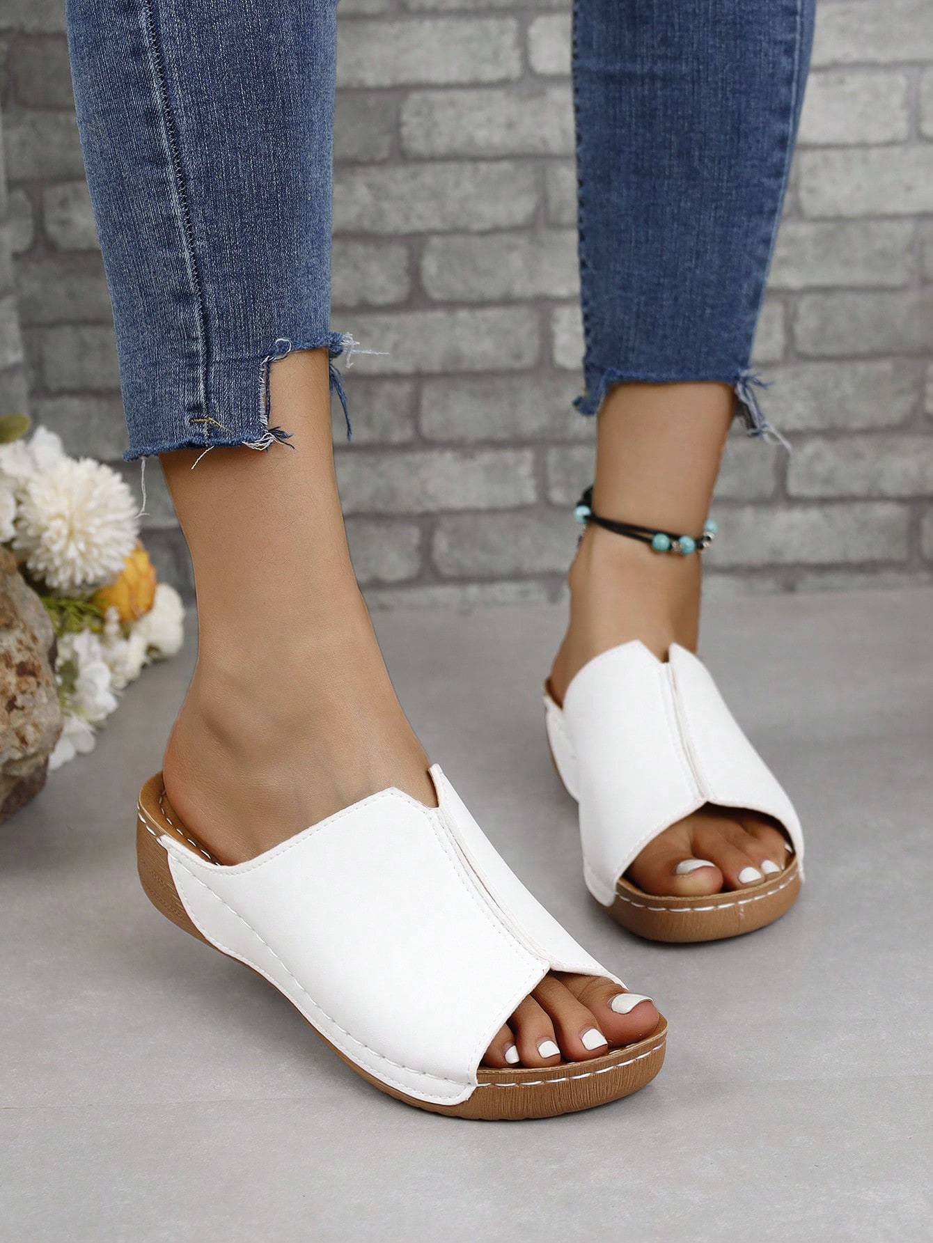 In White Women Platforms & Wedge Sandals