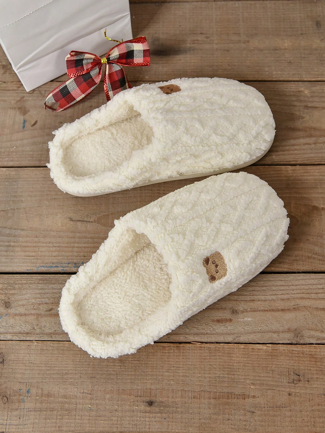 In Beige Women Home Slippers