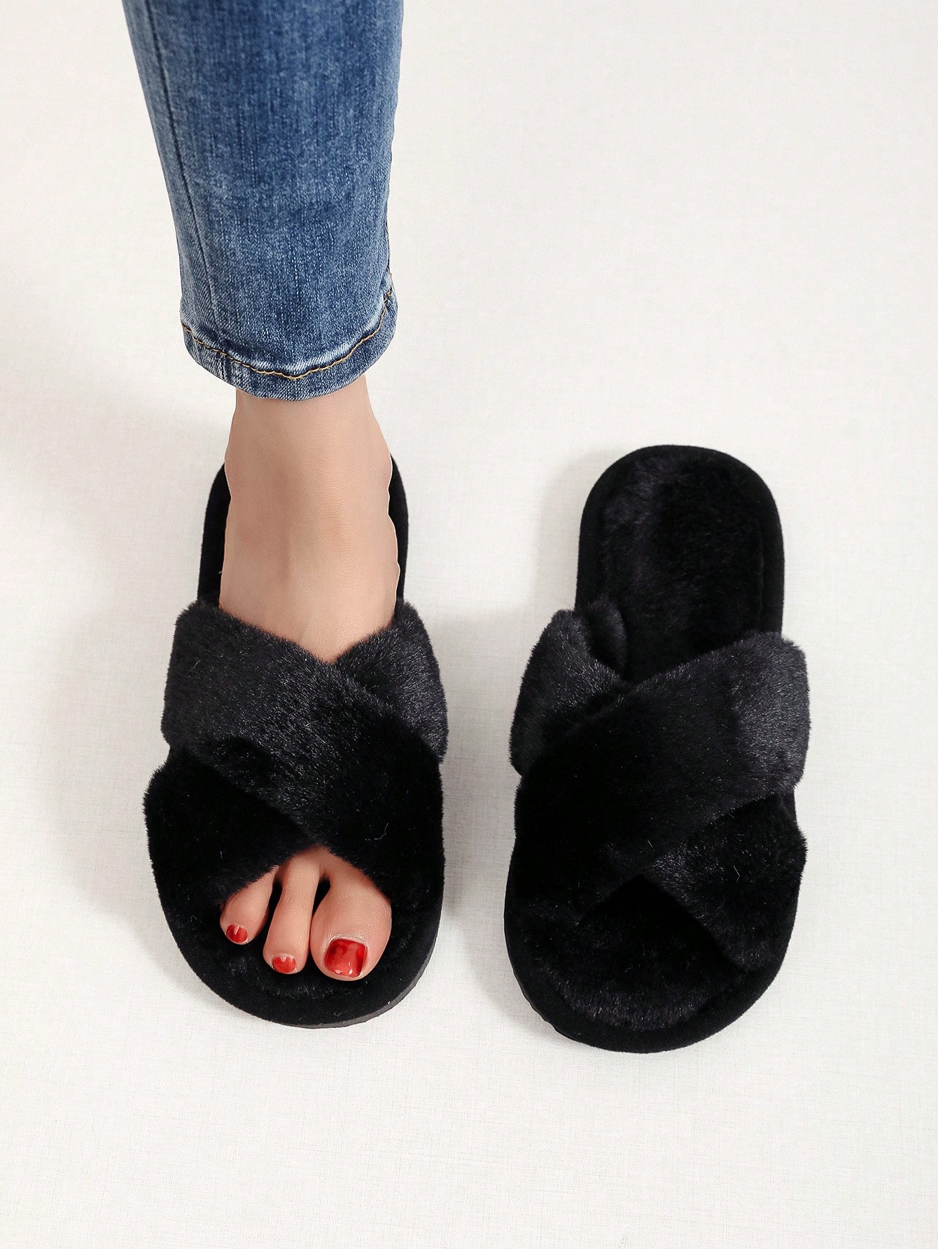 In Black Women Home Slippers