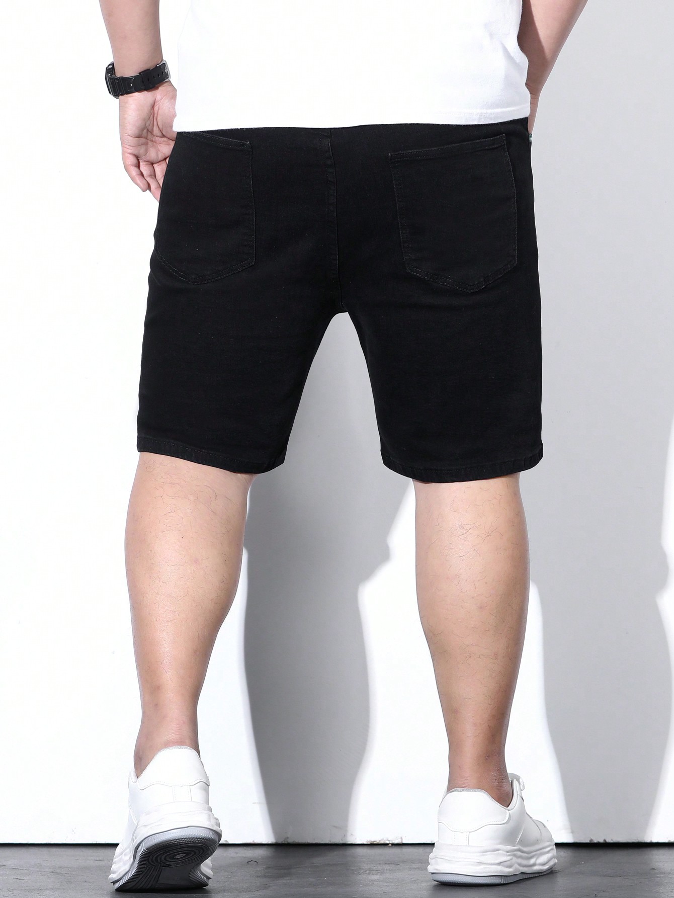 Men Plus Size Denim Shorts