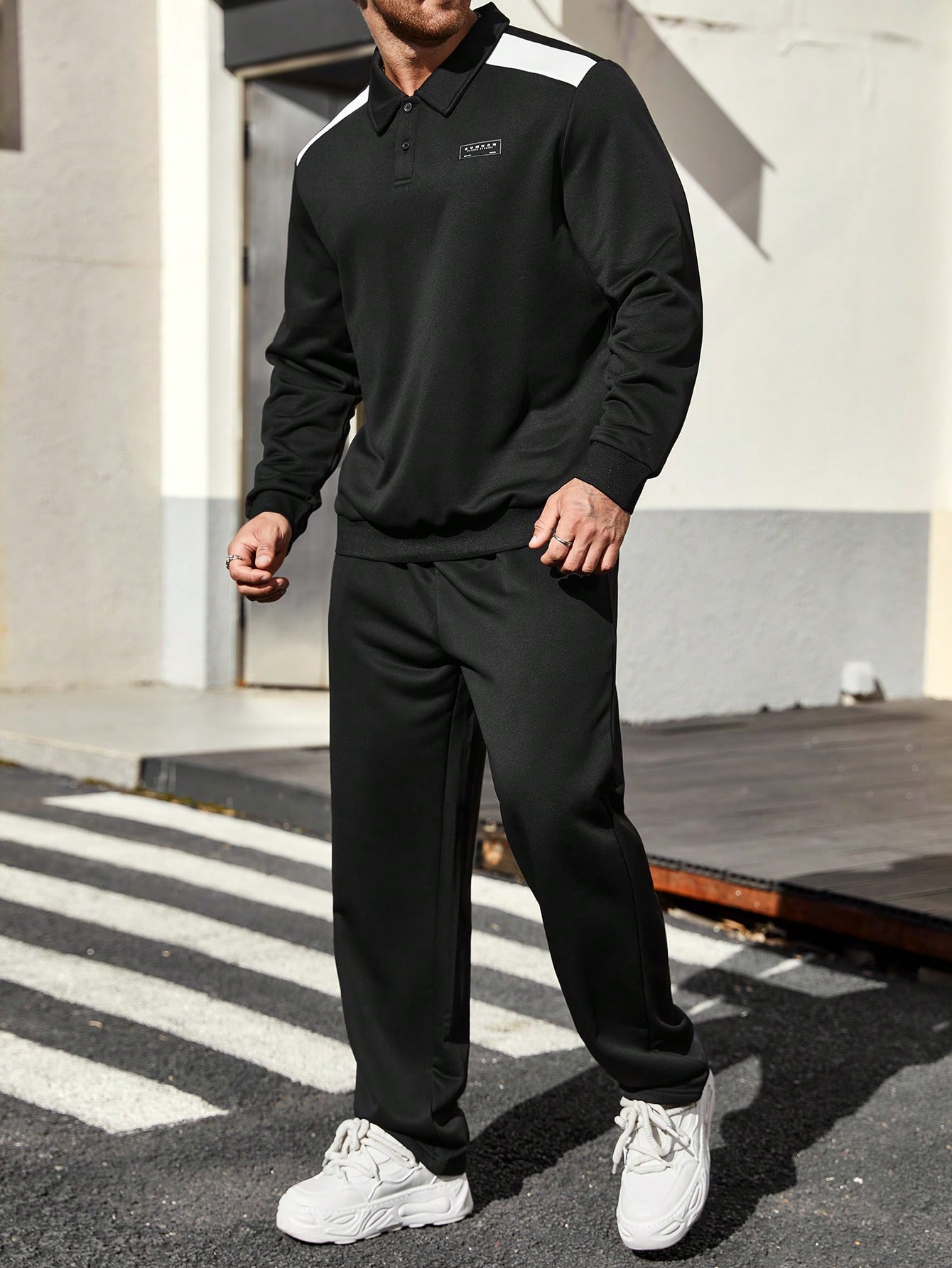 Men Plus Size Hoodie & Sweatshirt Co-ords