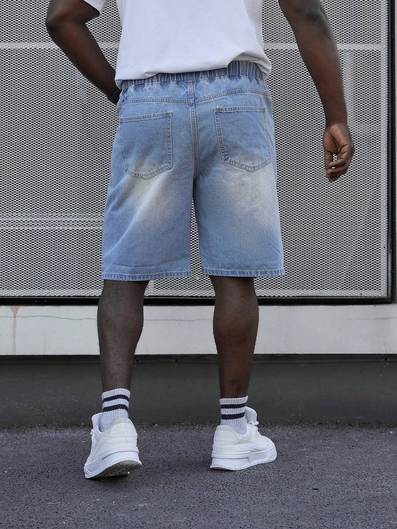 Men Plus Size Denim Shorts