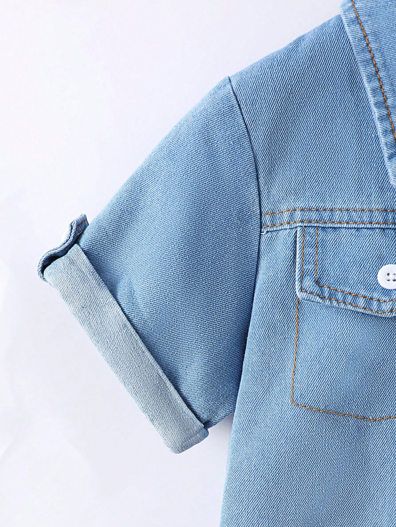 Young Boys Denim Two-piece Outfits