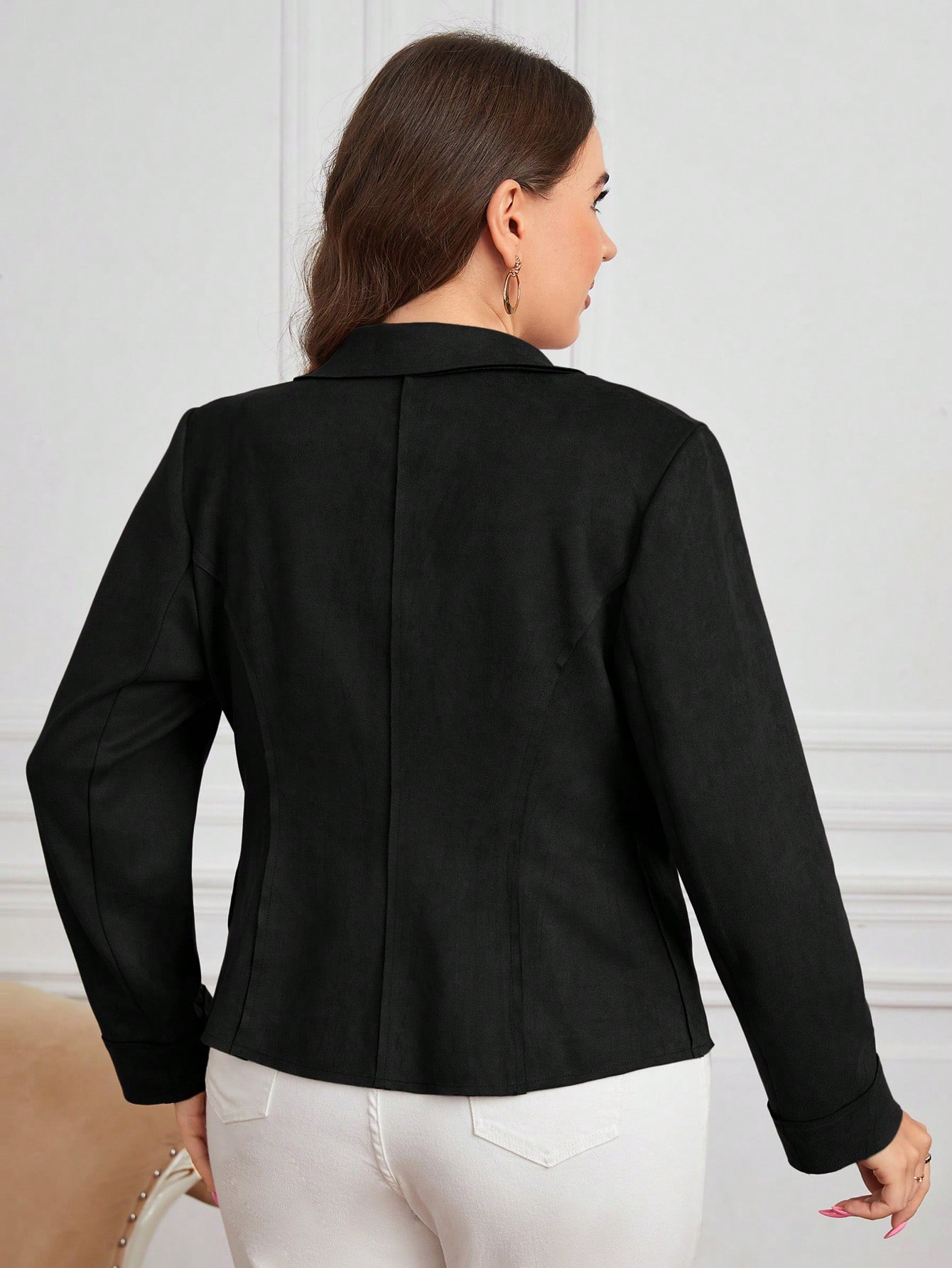 In Black Plus Size Jackets