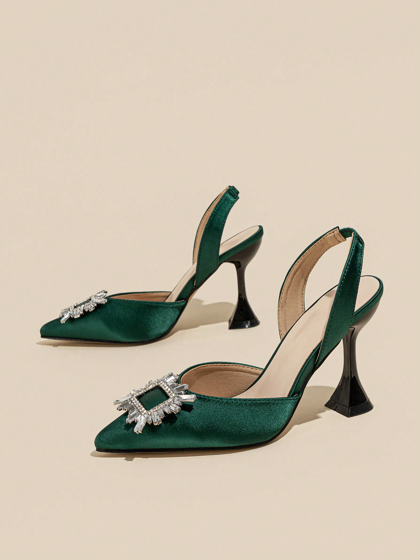 In Dark Green Women Shoes