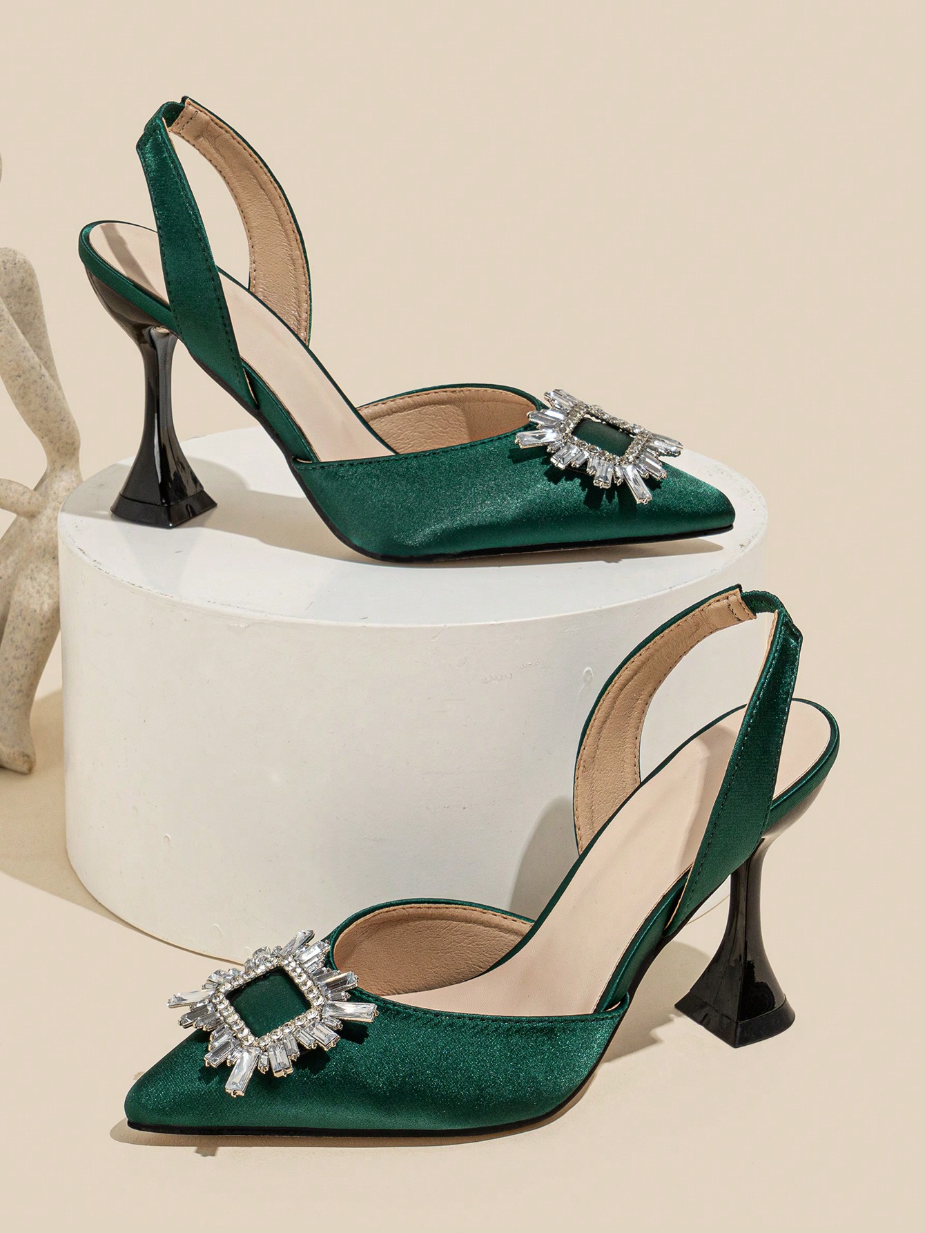 In Dark Green Women Shoes