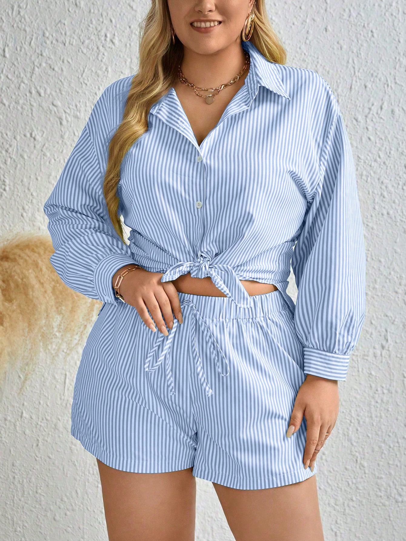 Plus Size Two piece set