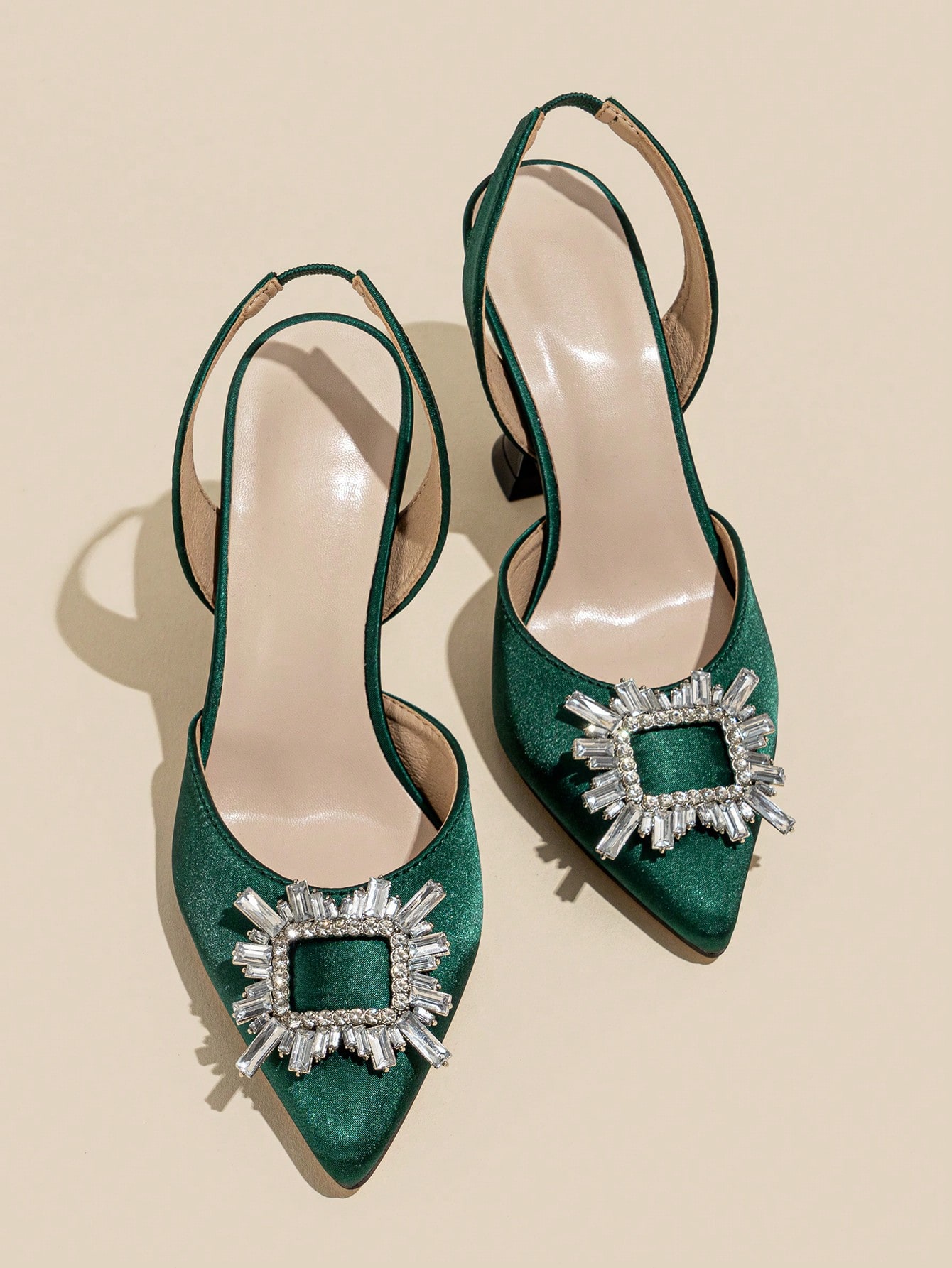 In Dark Green Women Shoes