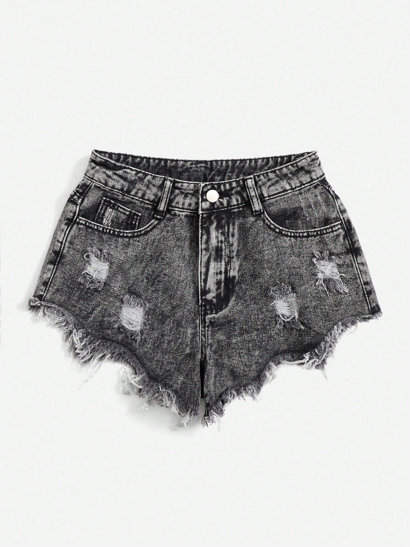 Plus Size Denim Shorts