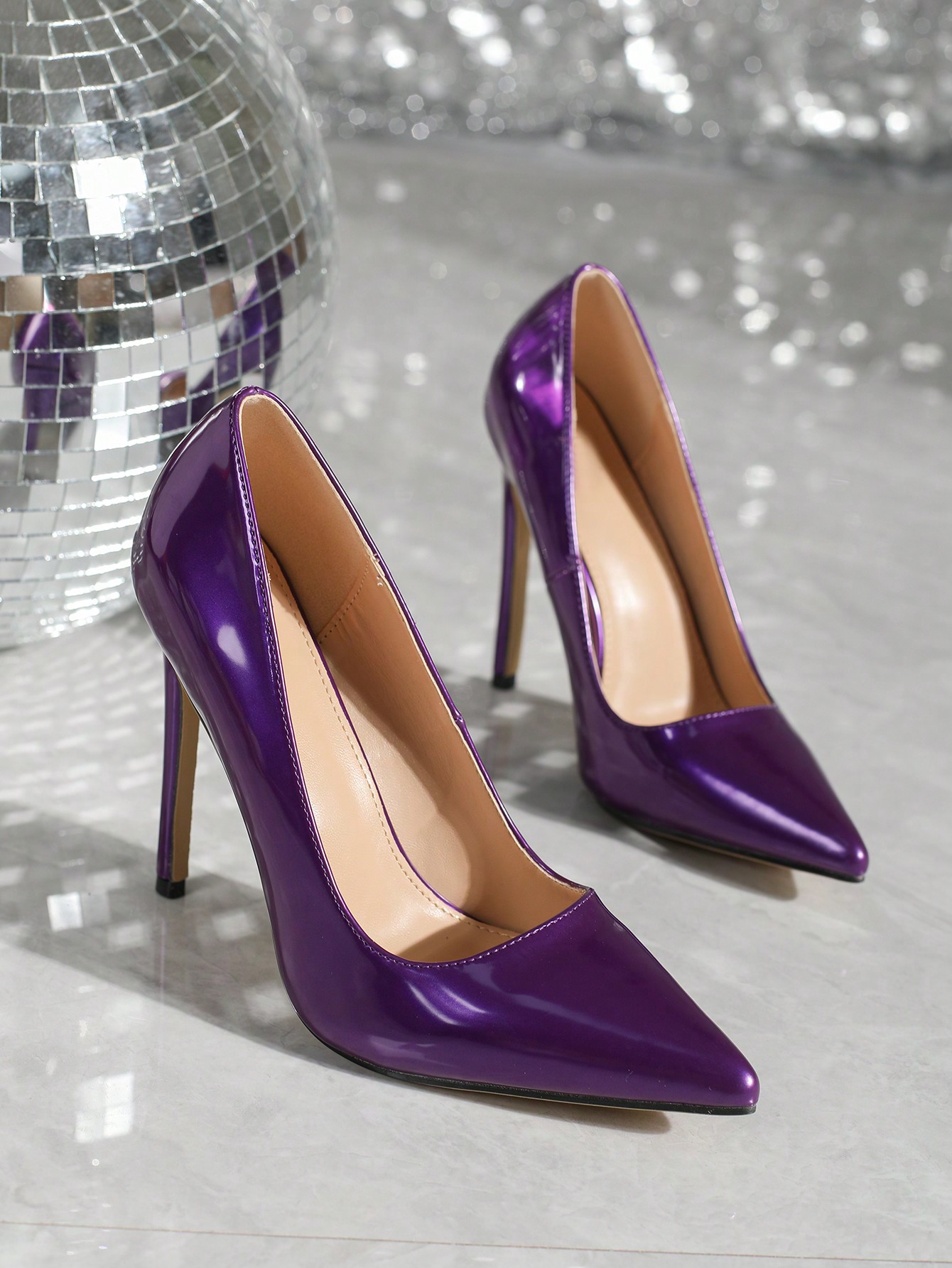 In Purple Women Pumps