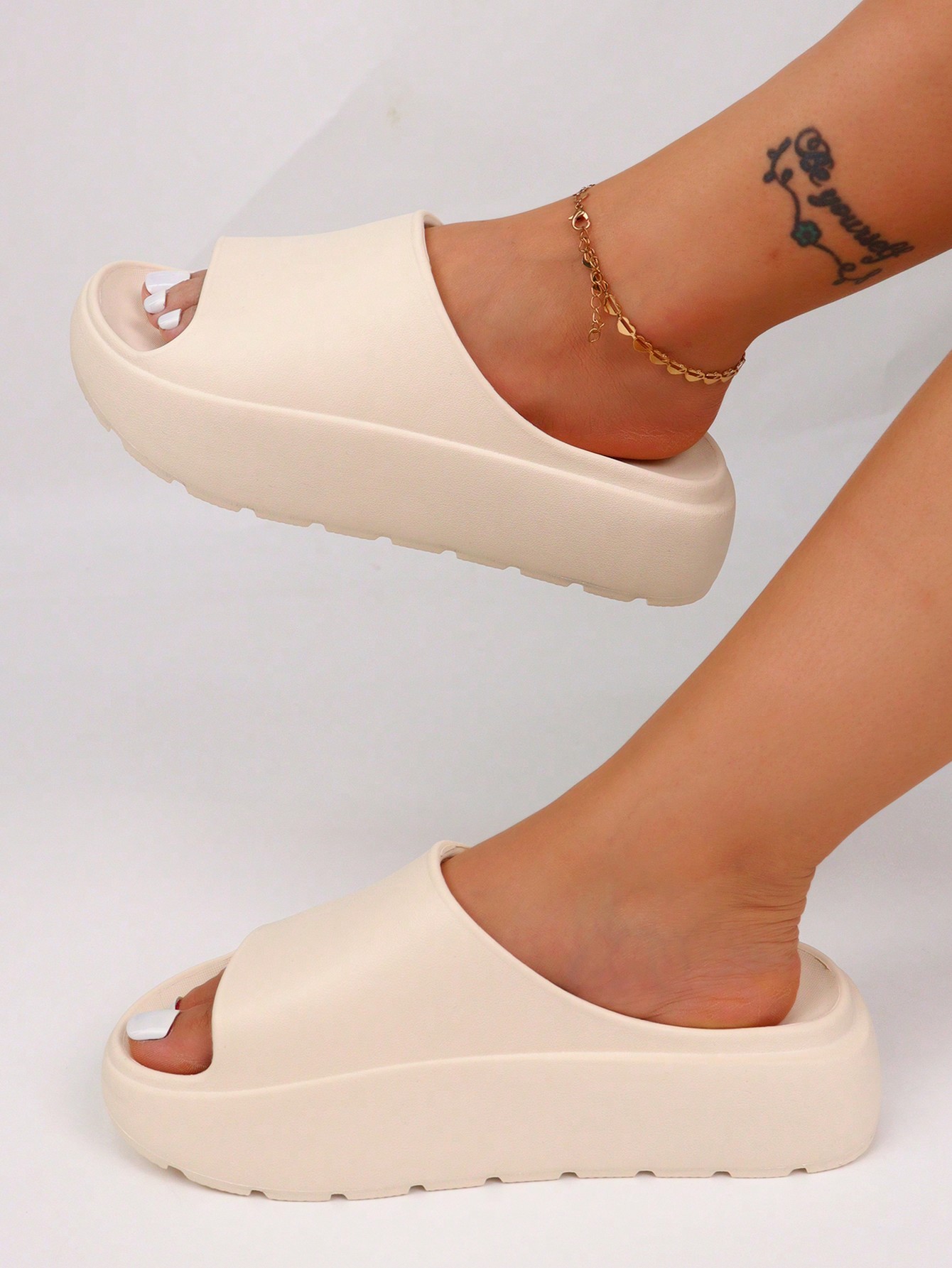 In Beige Women Slippers