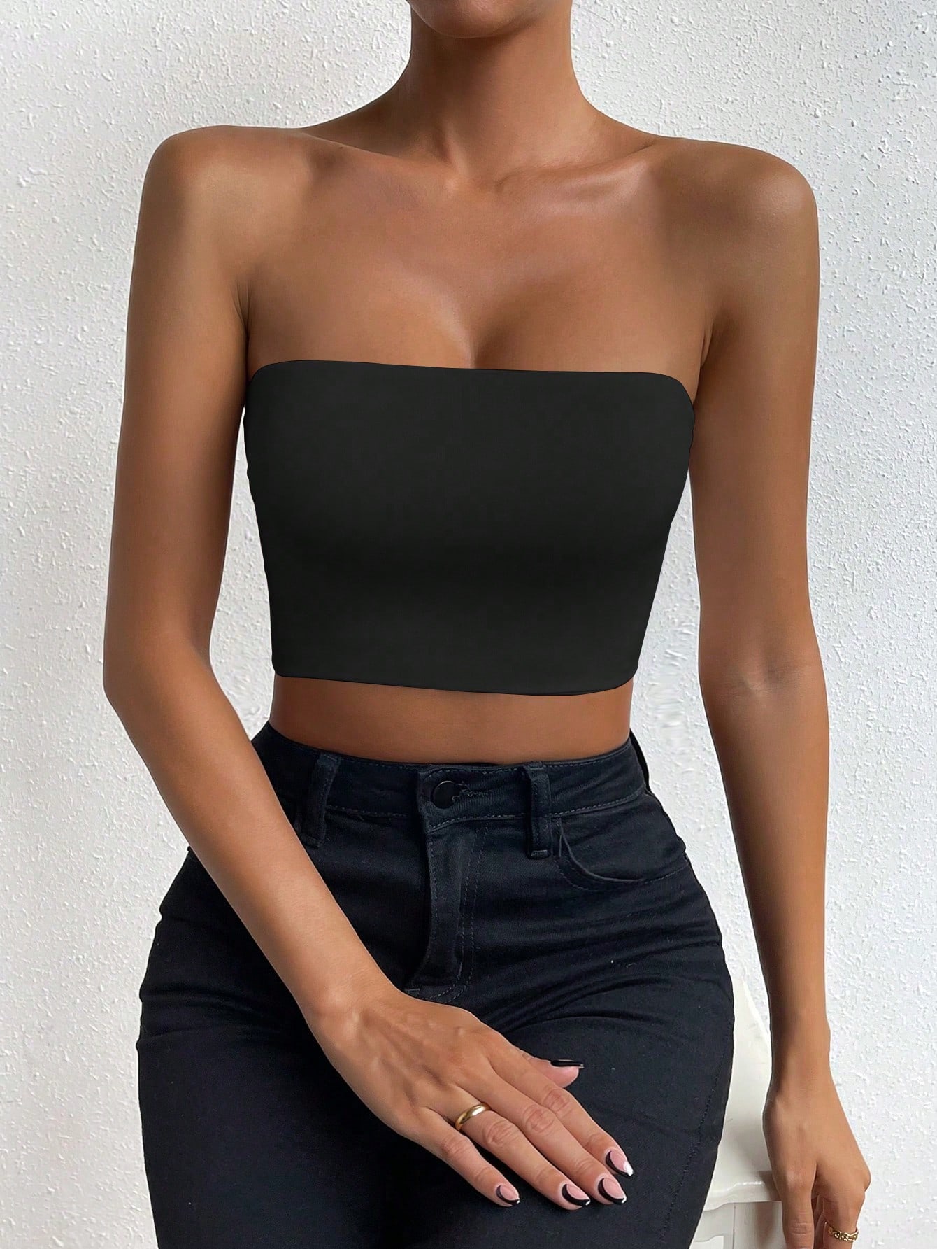 In Black Women Tops