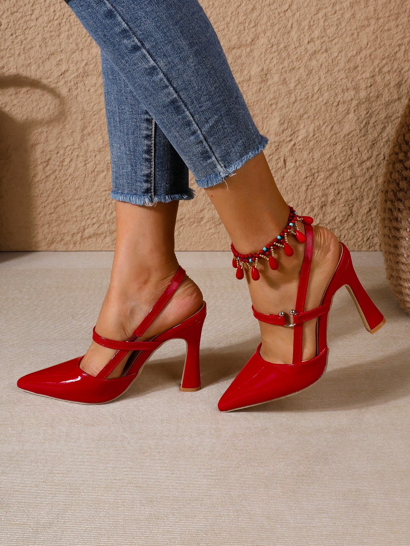 In Red Women Pumps