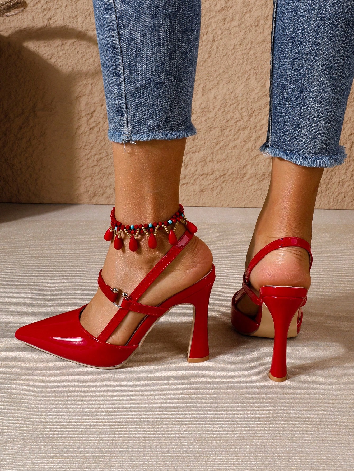 In Red Women Pumps