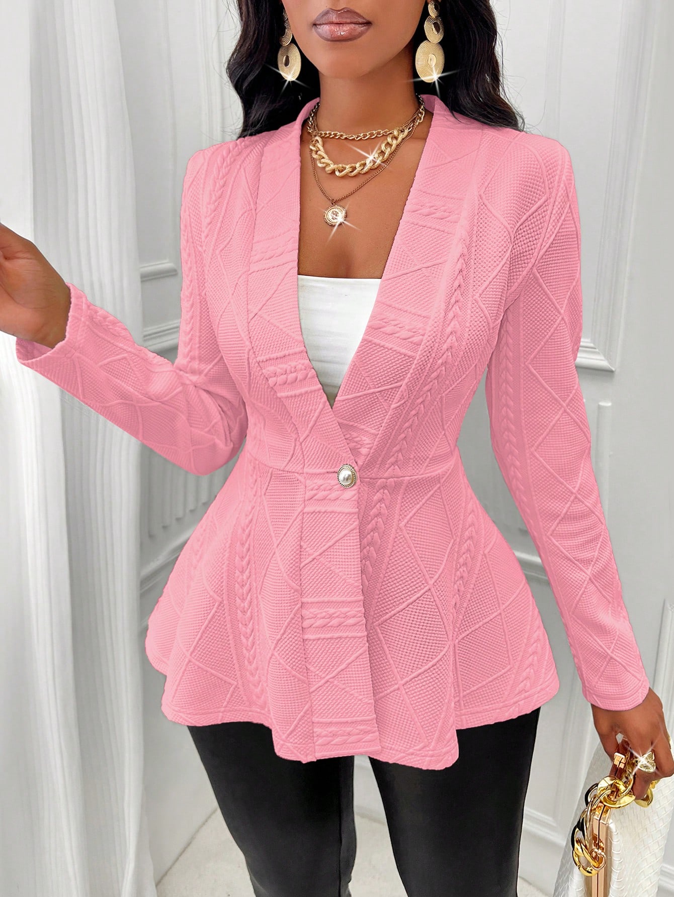 In Long Sleeve Women Coats