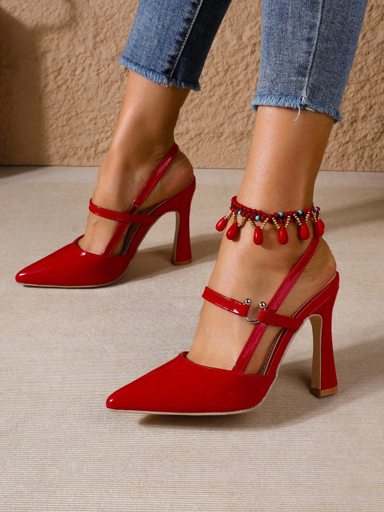 In Red Women Pumps