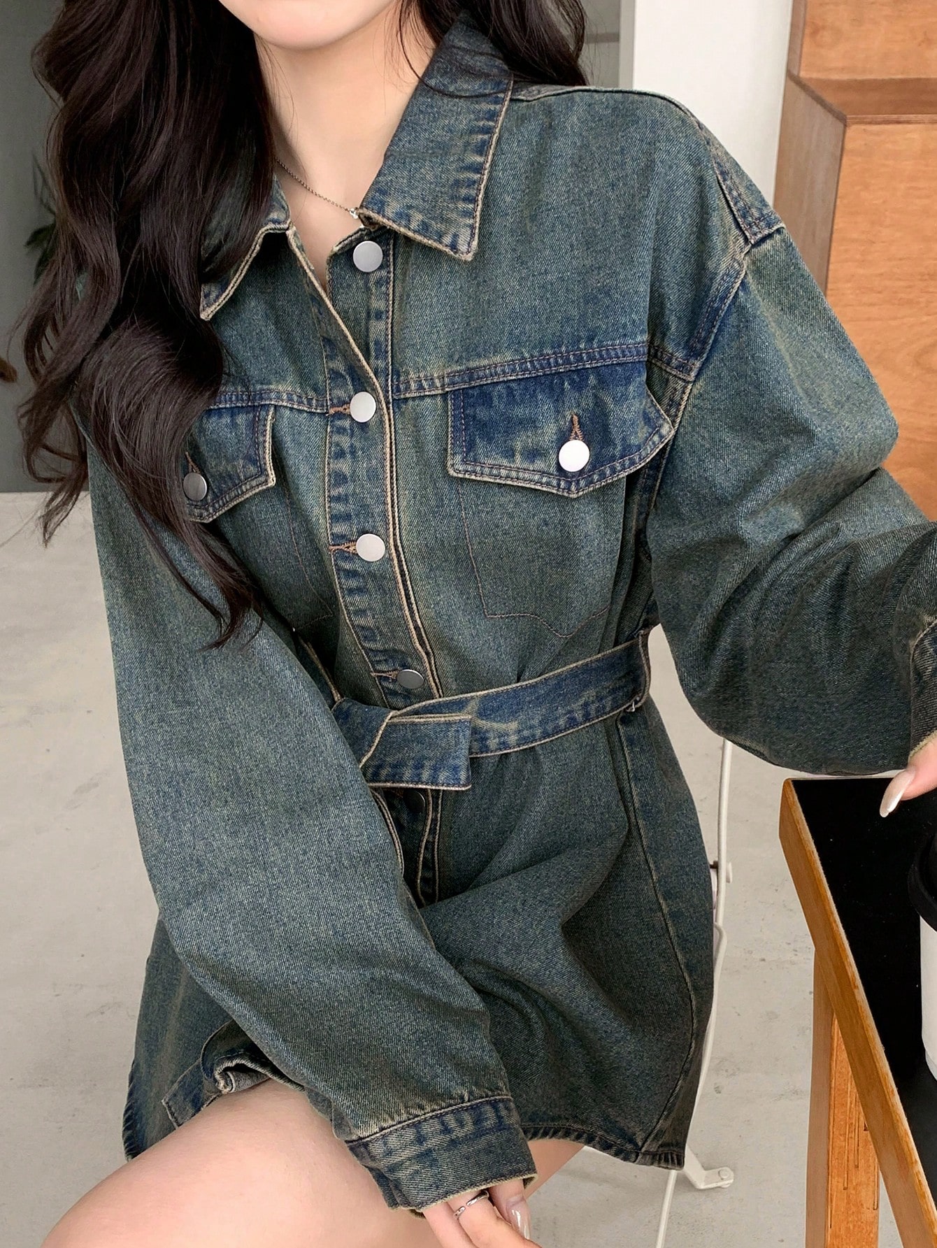 In Blue Women Denim Dresses