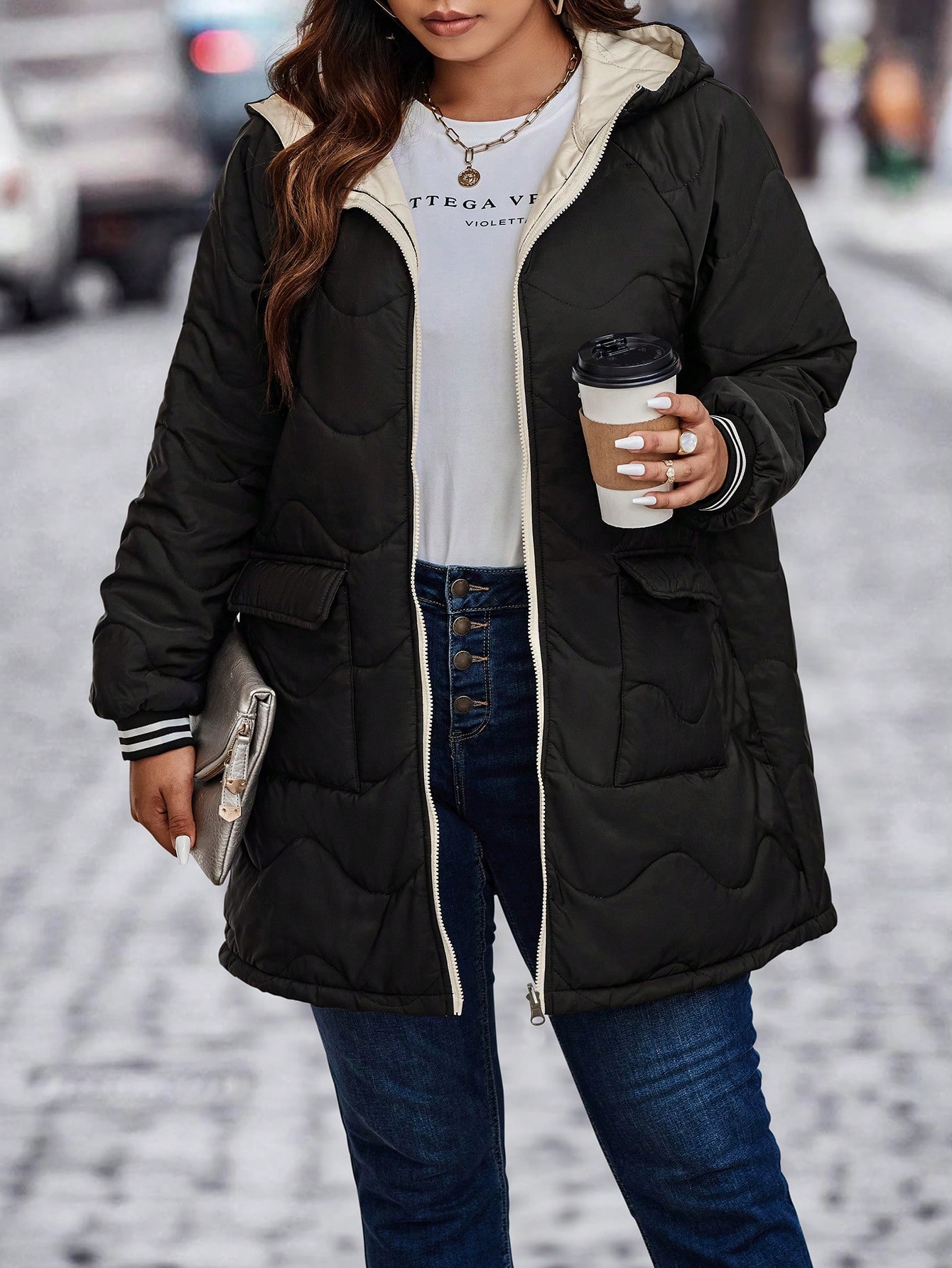 In Casual Plus Size Winter Coats