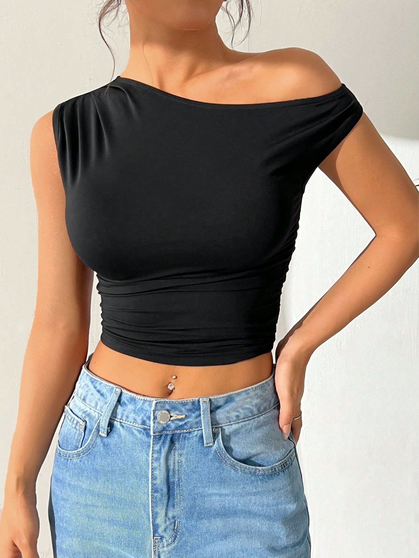 In Black Women Tops