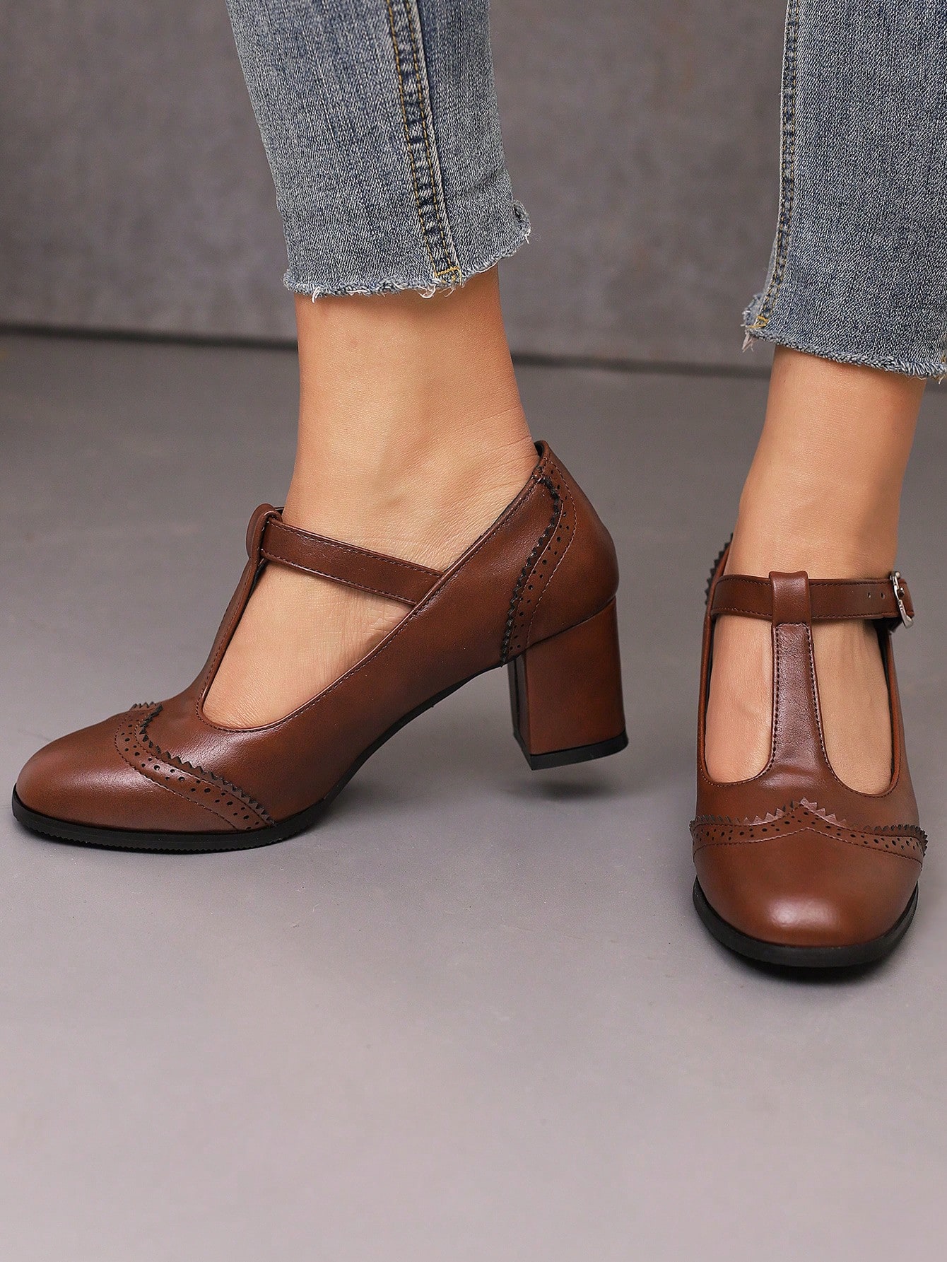 In Coffee Brown Women Pumps