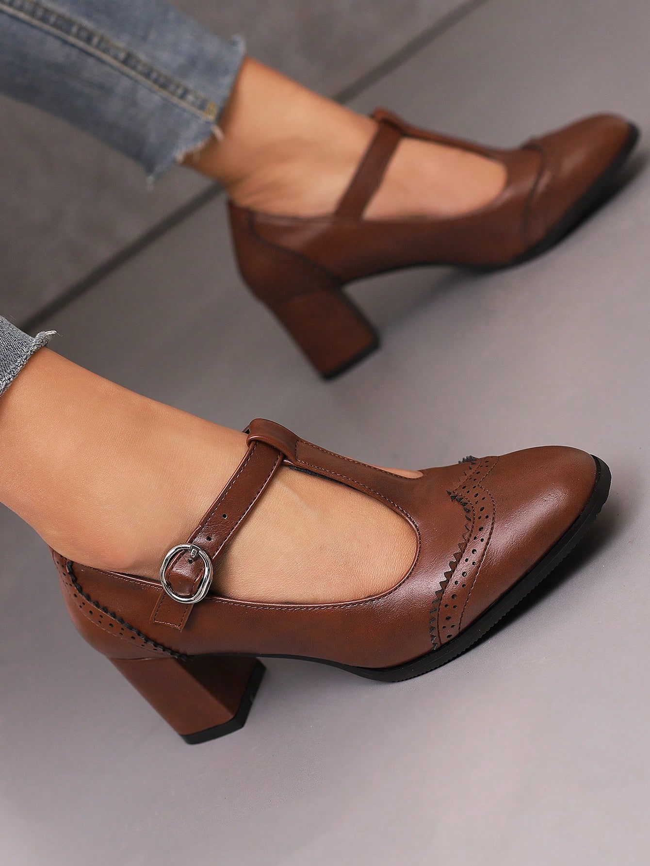 In Coffee Brown Women Pumps