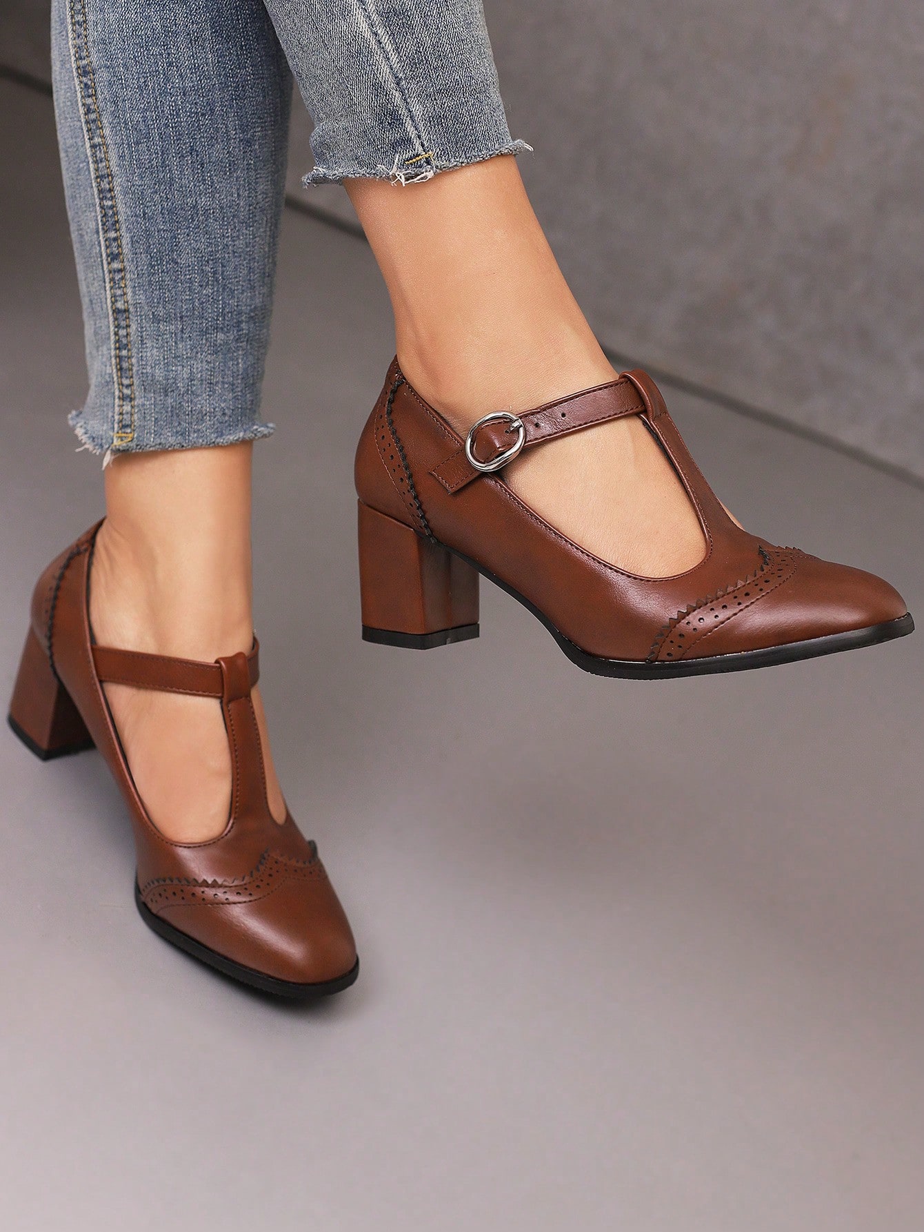 In Coffee Brown Women Pumps