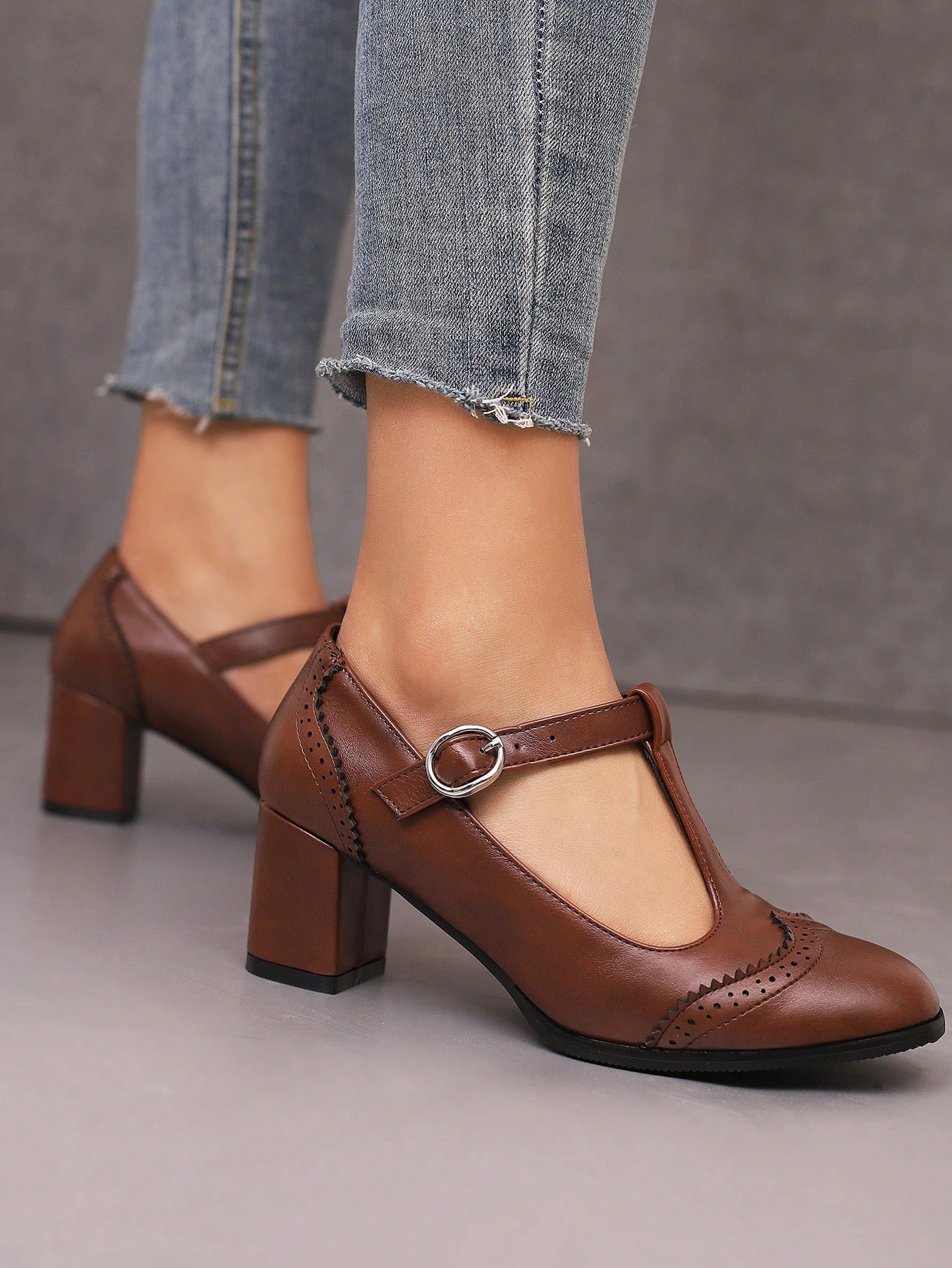 In Coffee Brown Women Pumps