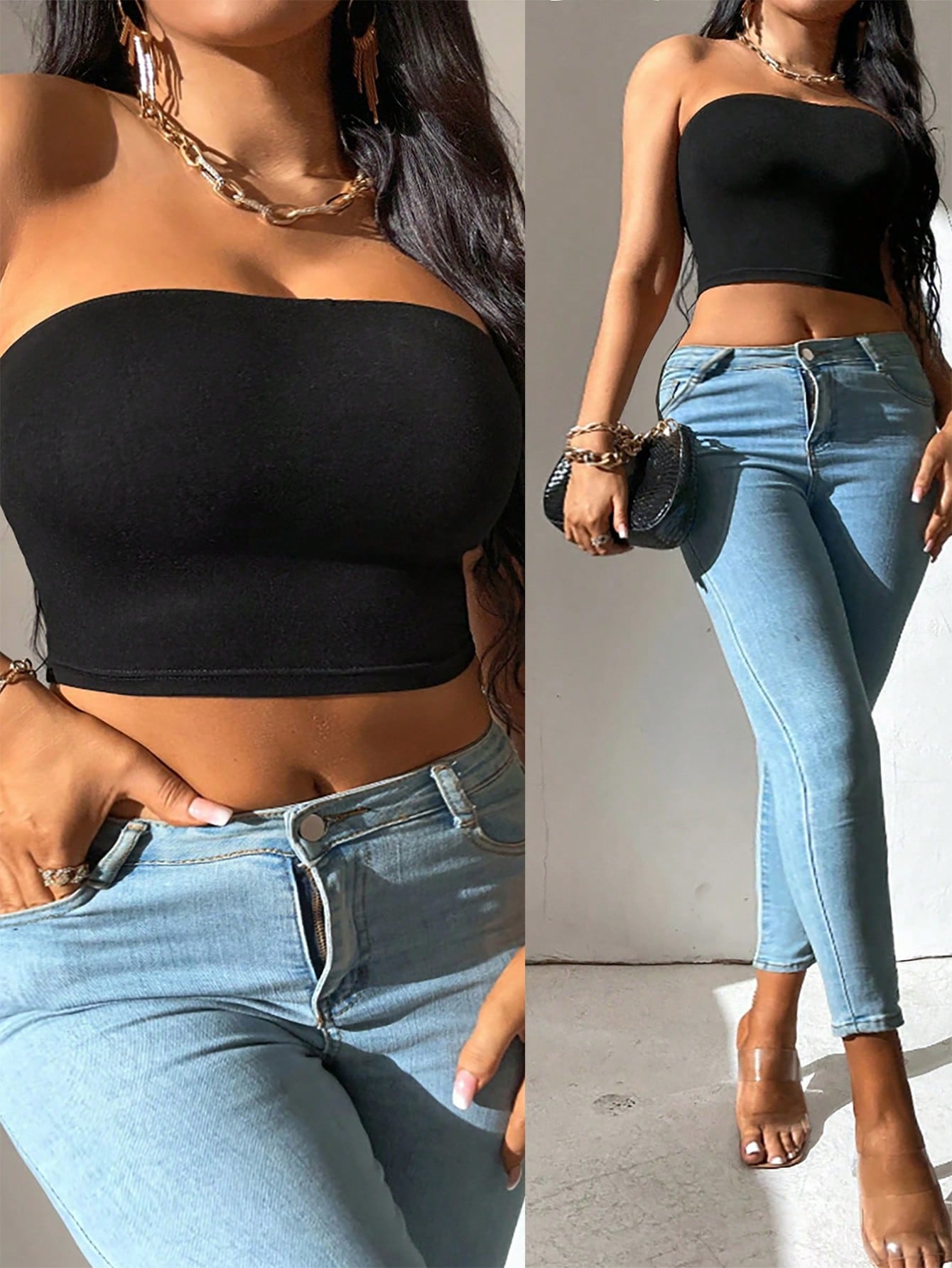 In Casual Plus Size Women Tops