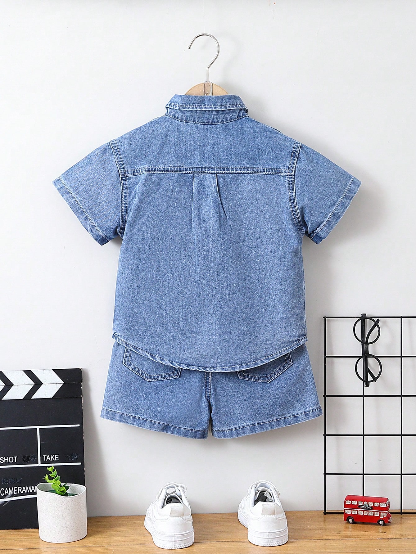 Young Boys Denim Two-piece Outfits