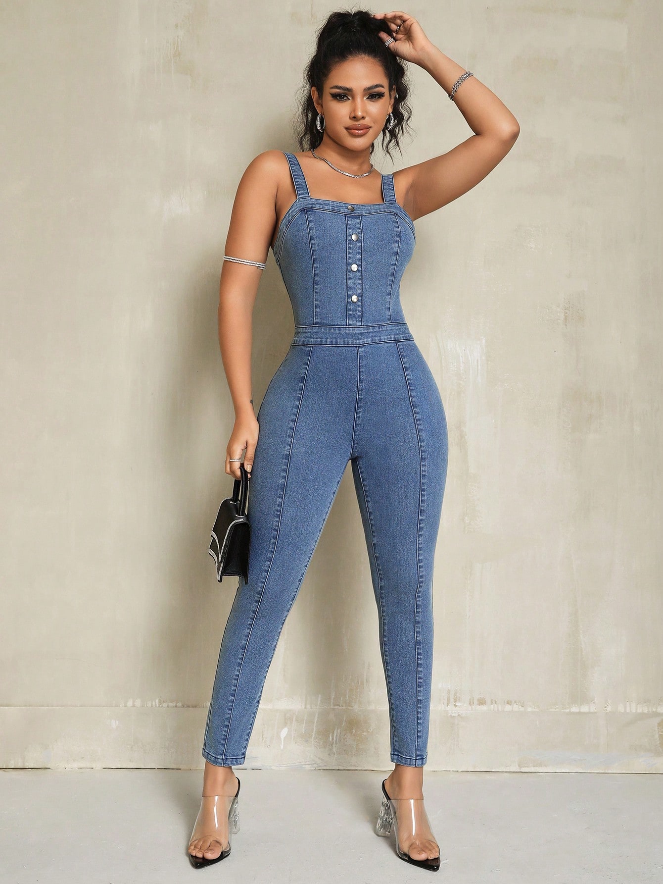 Women Denim Overalls & Jumpsuits