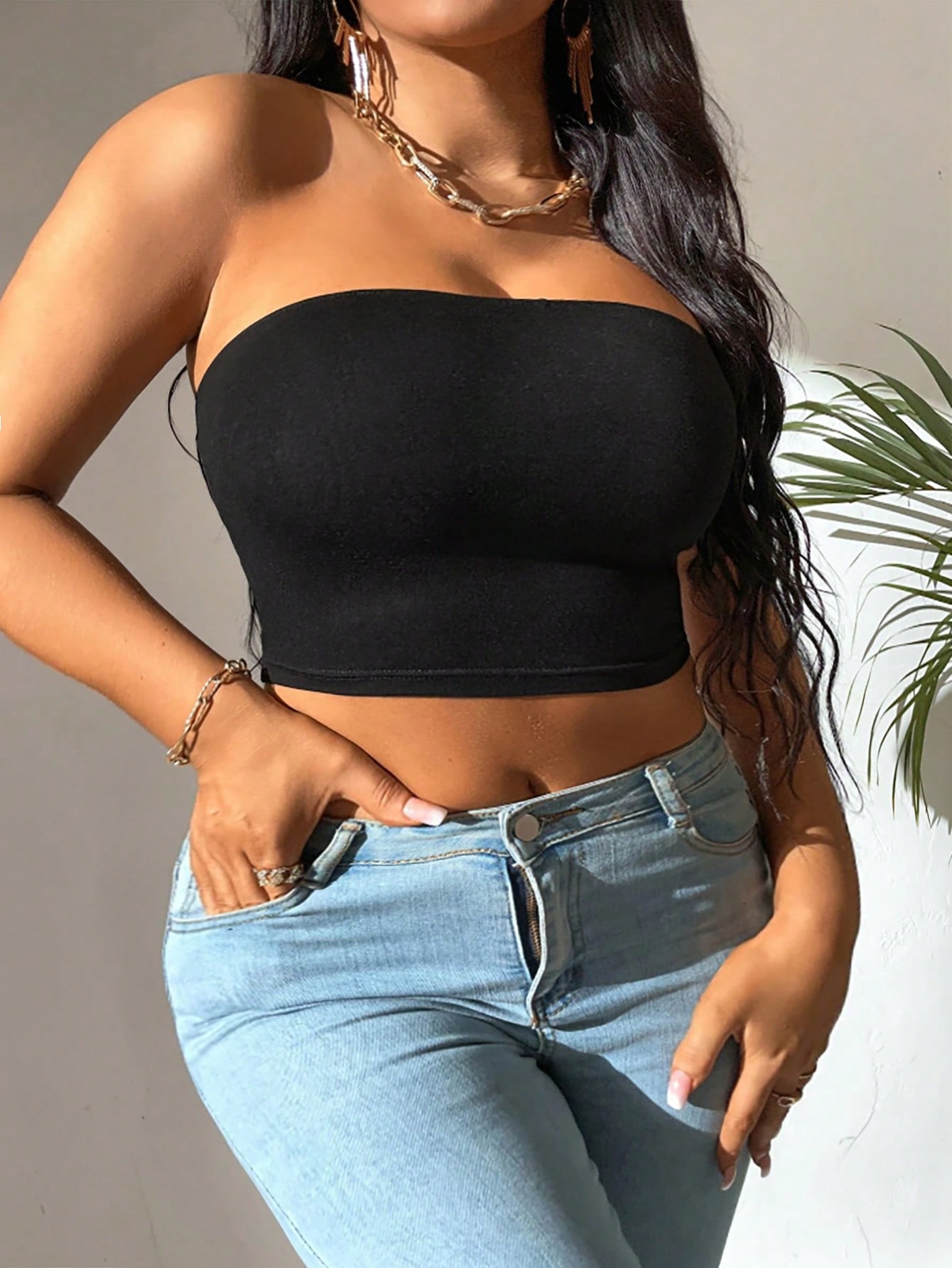 In Casual Plus Size Women Tops