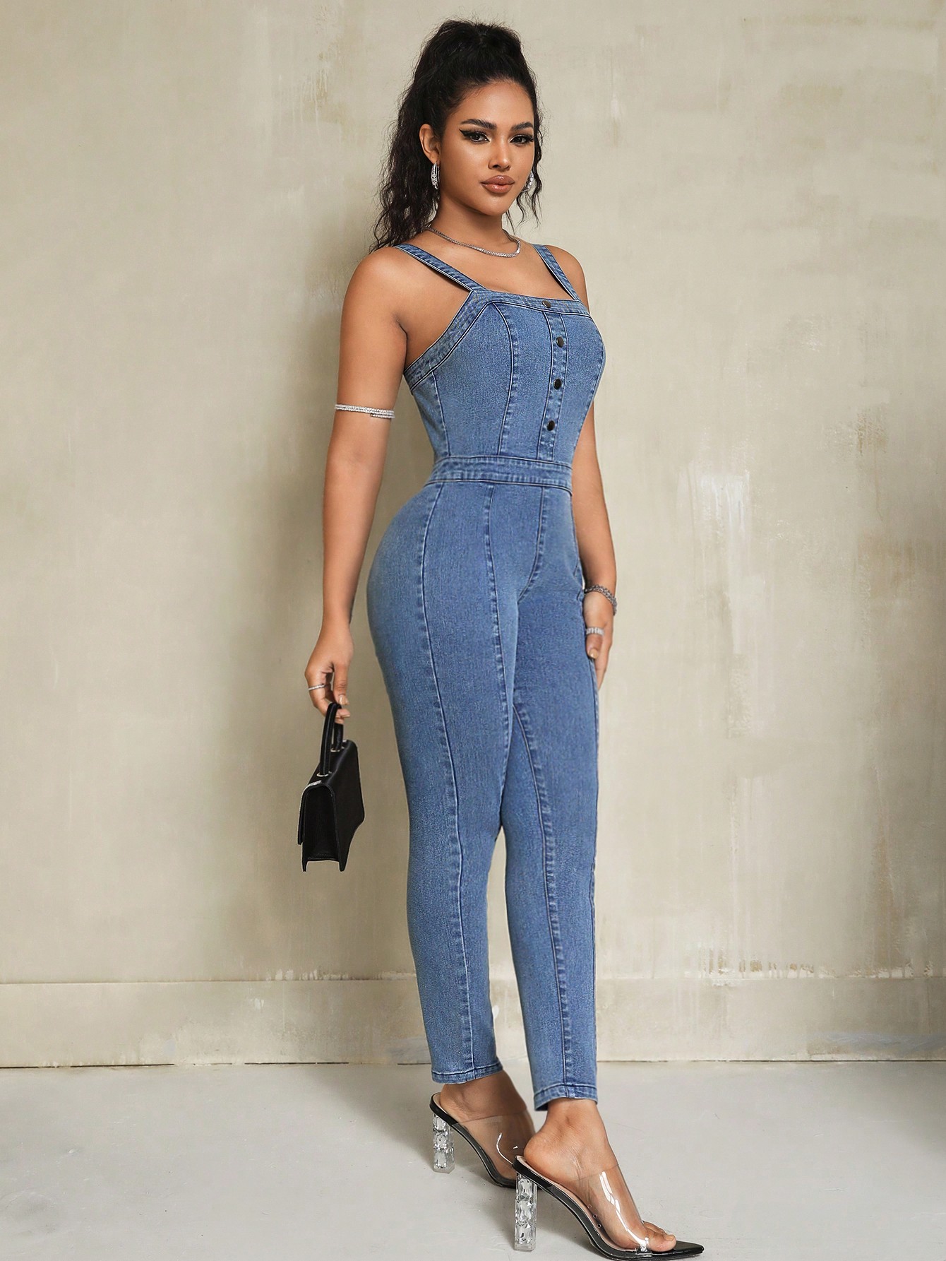 Women Denim Overalls & Jumpsuits