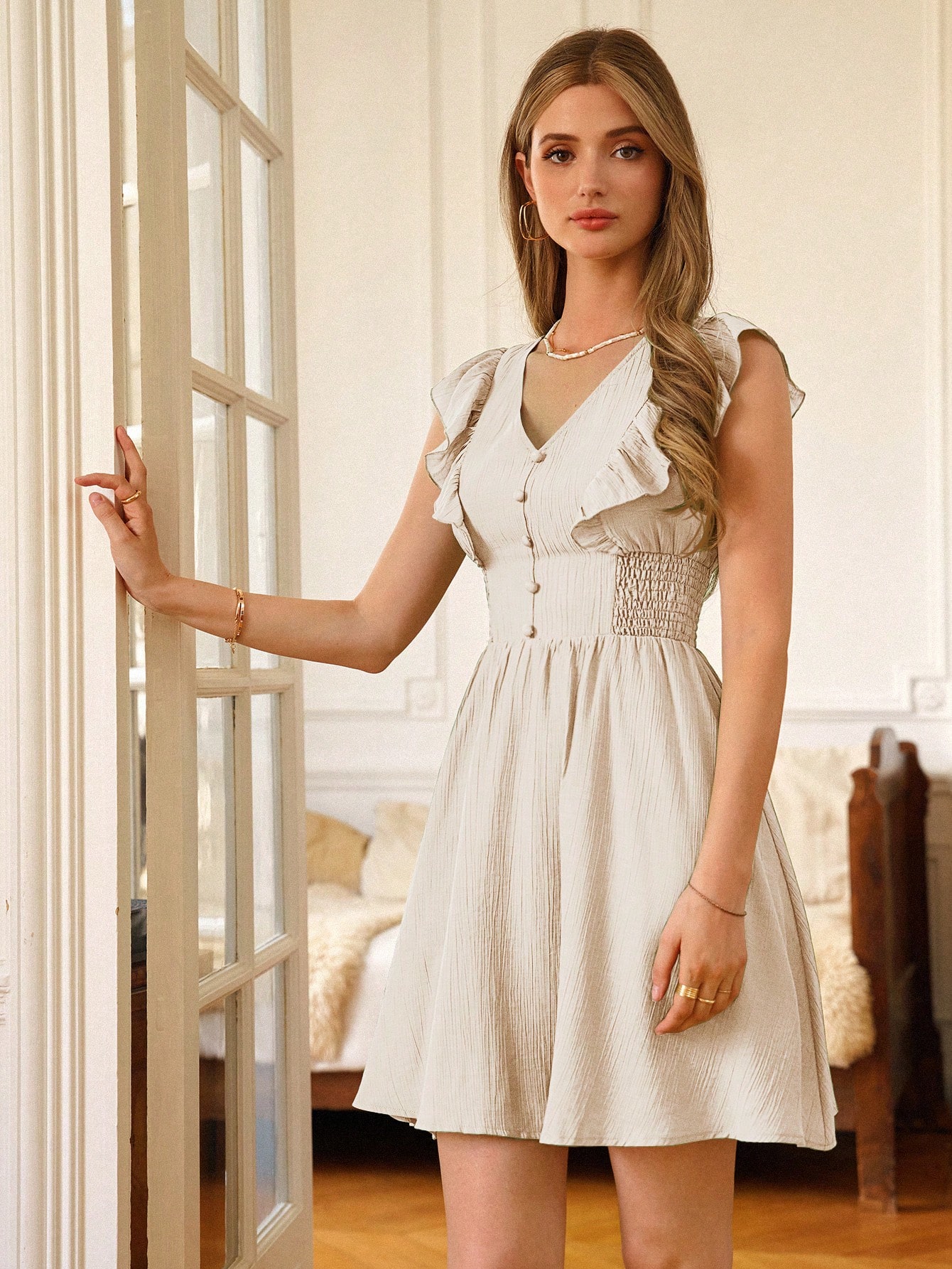 In Beige Women Dresses