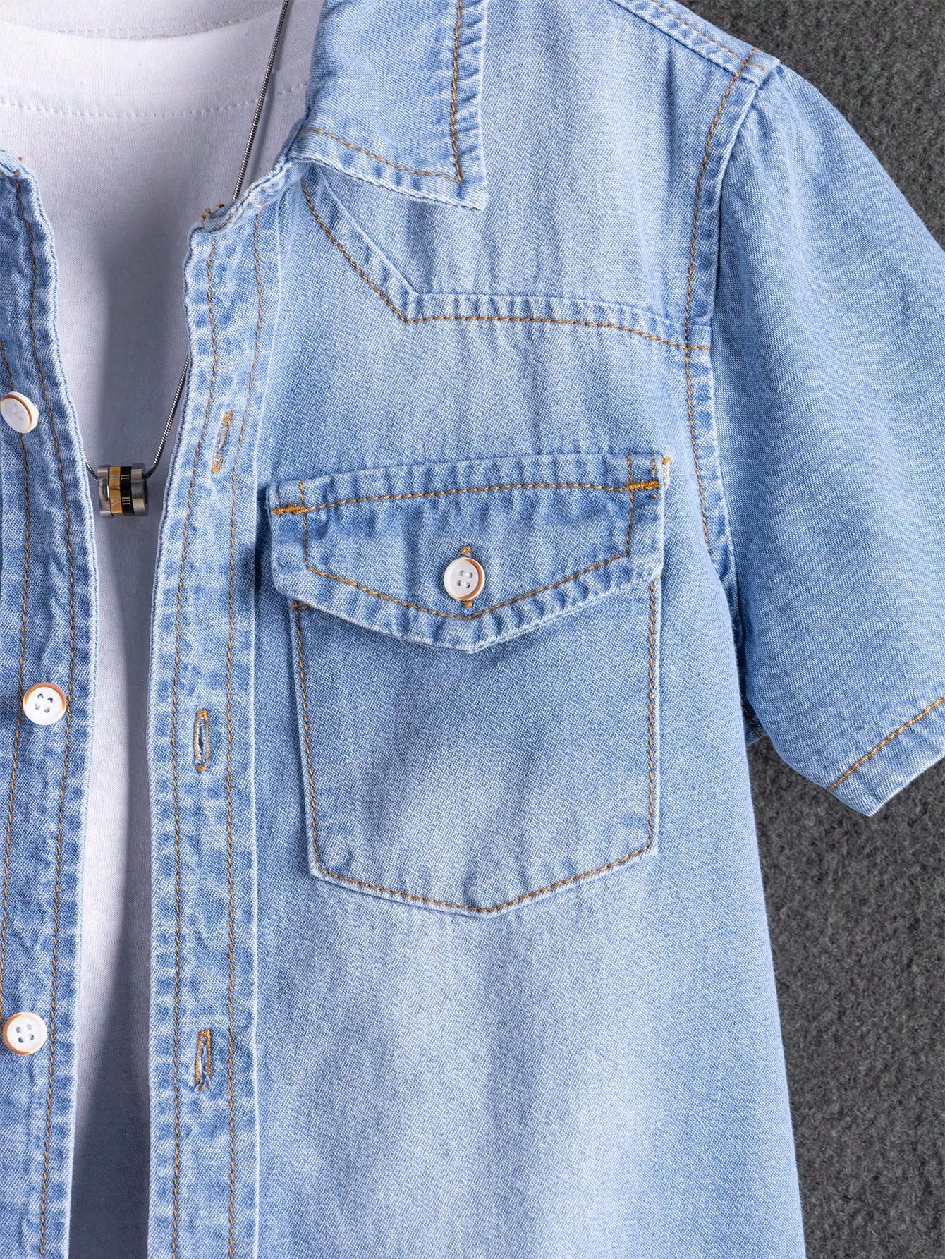 Tween Boys Denim Two-piece Outfits