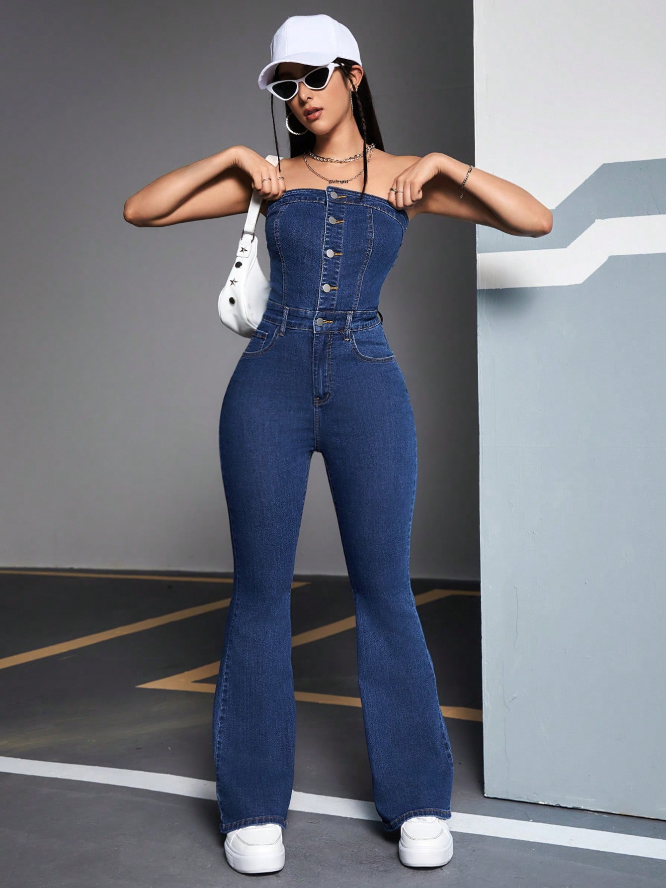 Women Denim Overalls & Jumpsuits