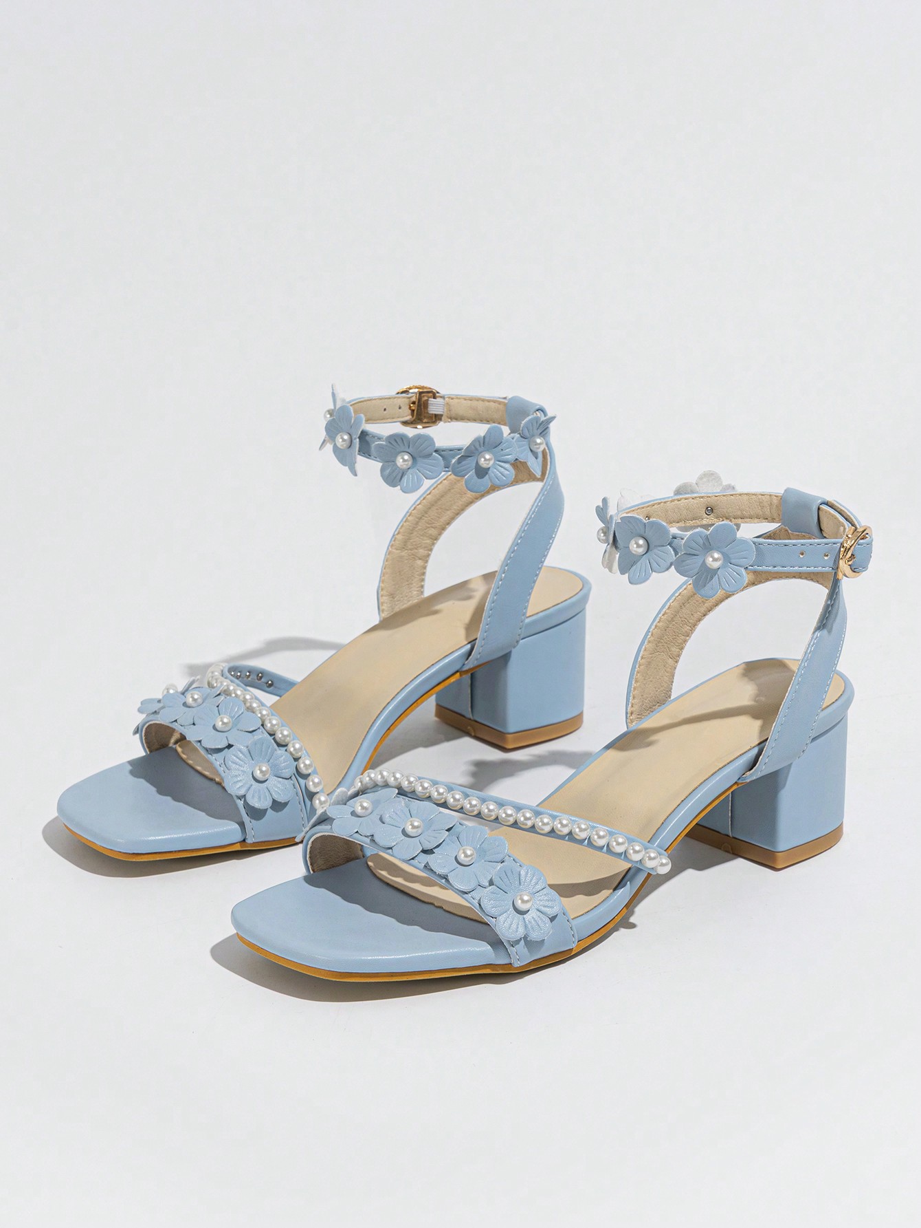 In Blue Women Heeled Sandals