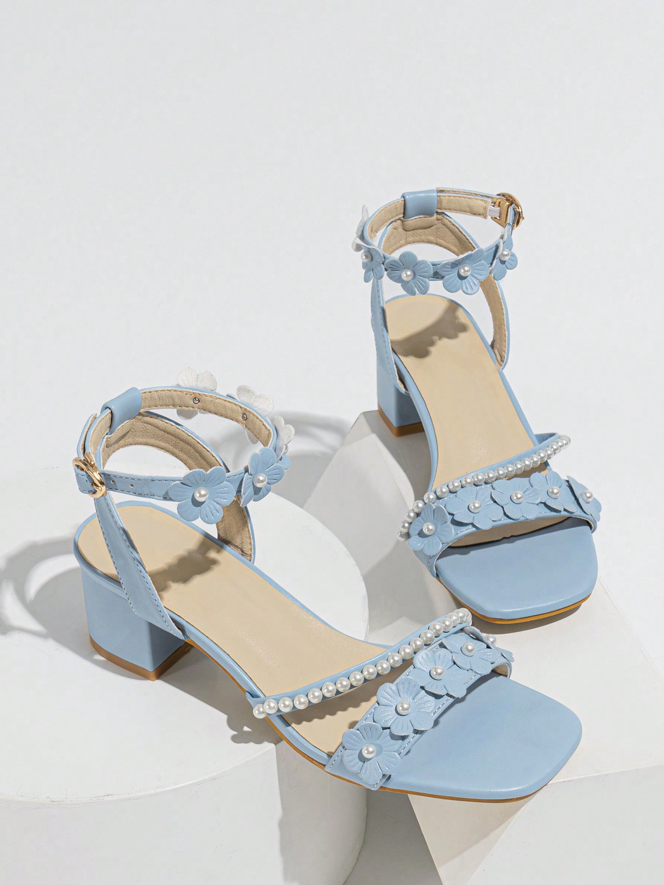 In Blue Women Heeled Sandals