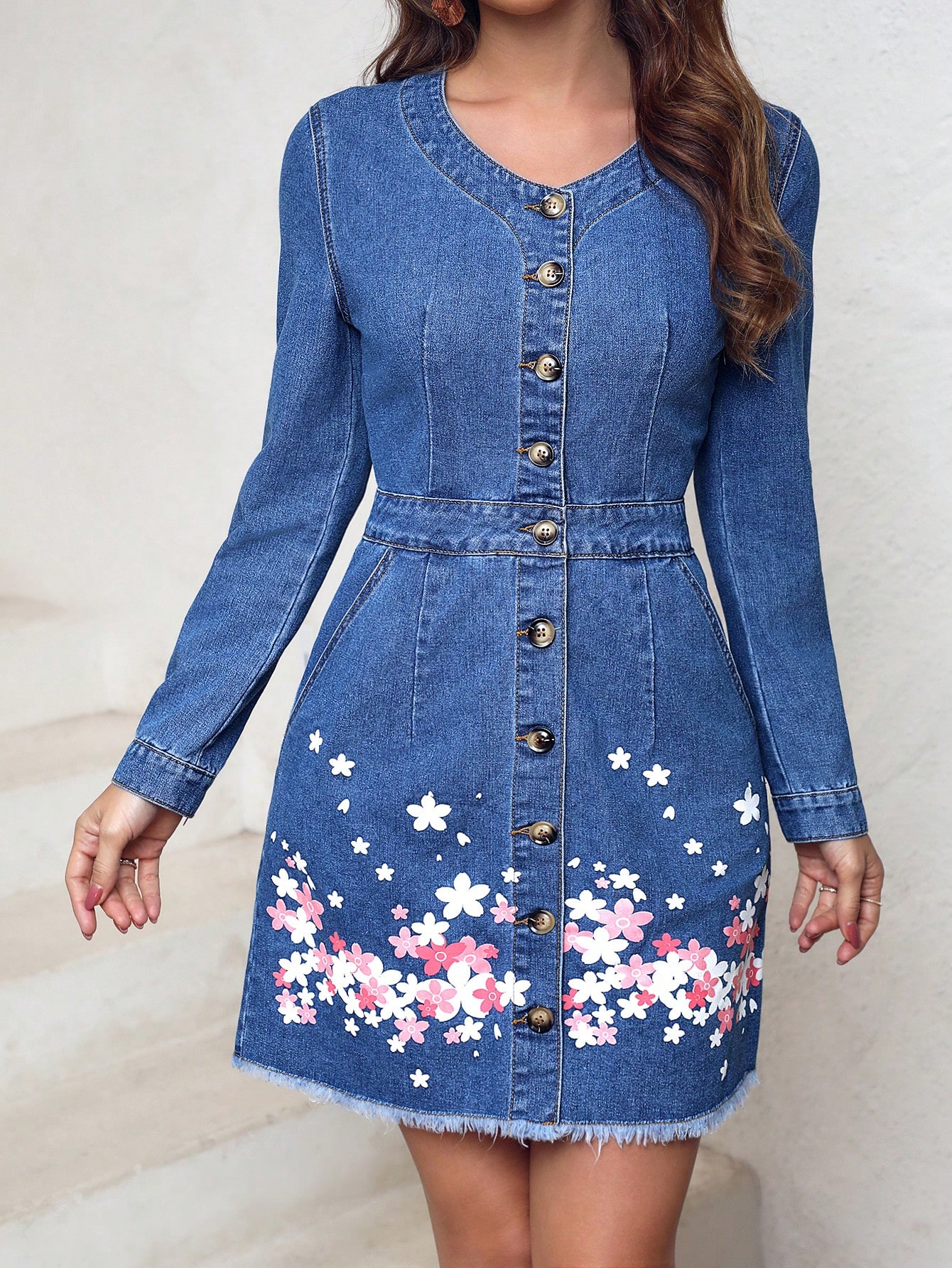 In Blue Women Denim Dresses