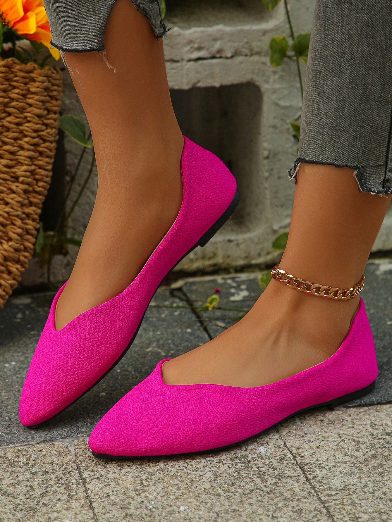 In Hot Pink Women Flats