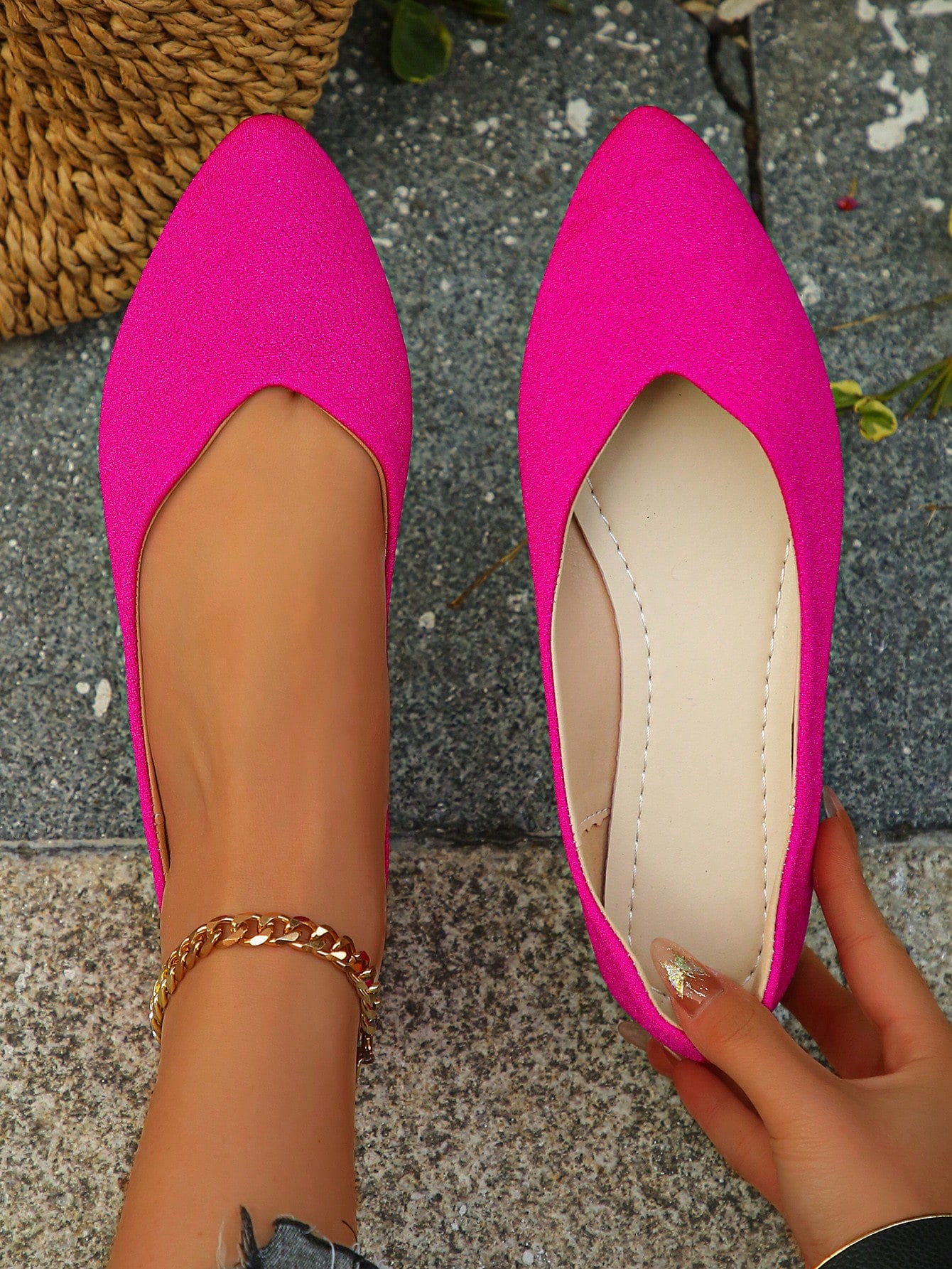 In Hot Pink Women Flats