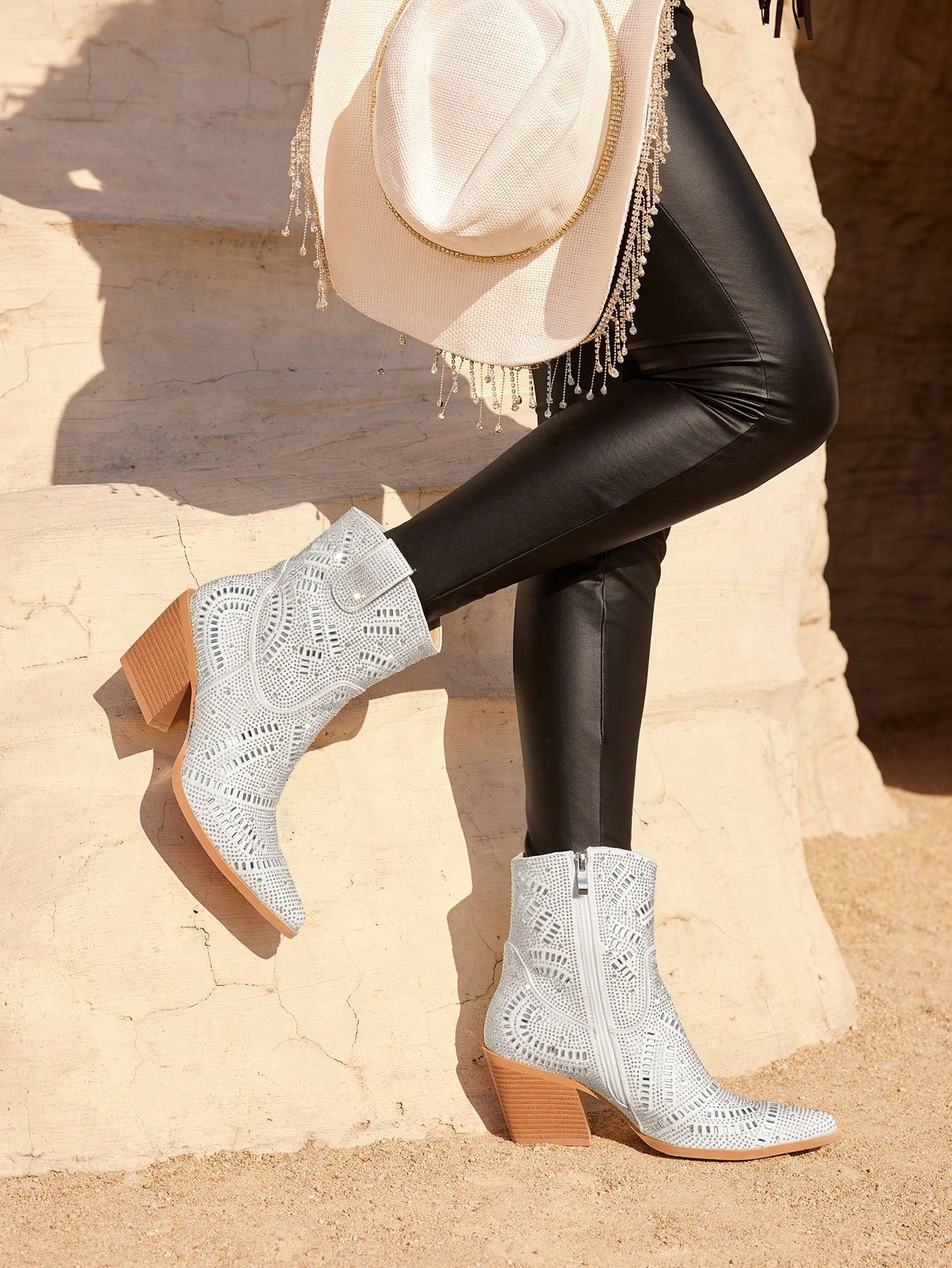 In Silver Women Ankle Boots & Booties