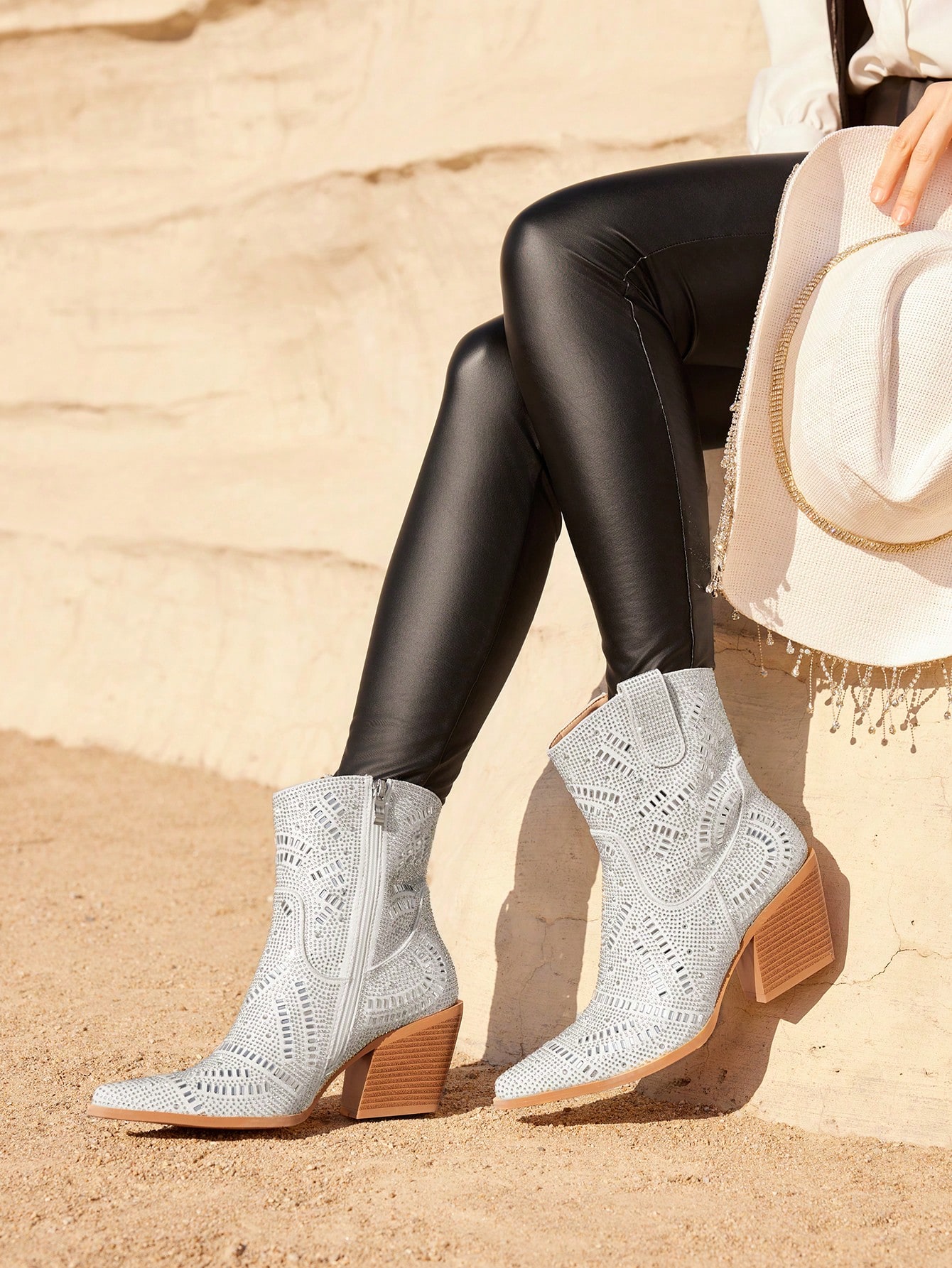 In Silver Women Ankle Boots & Booties