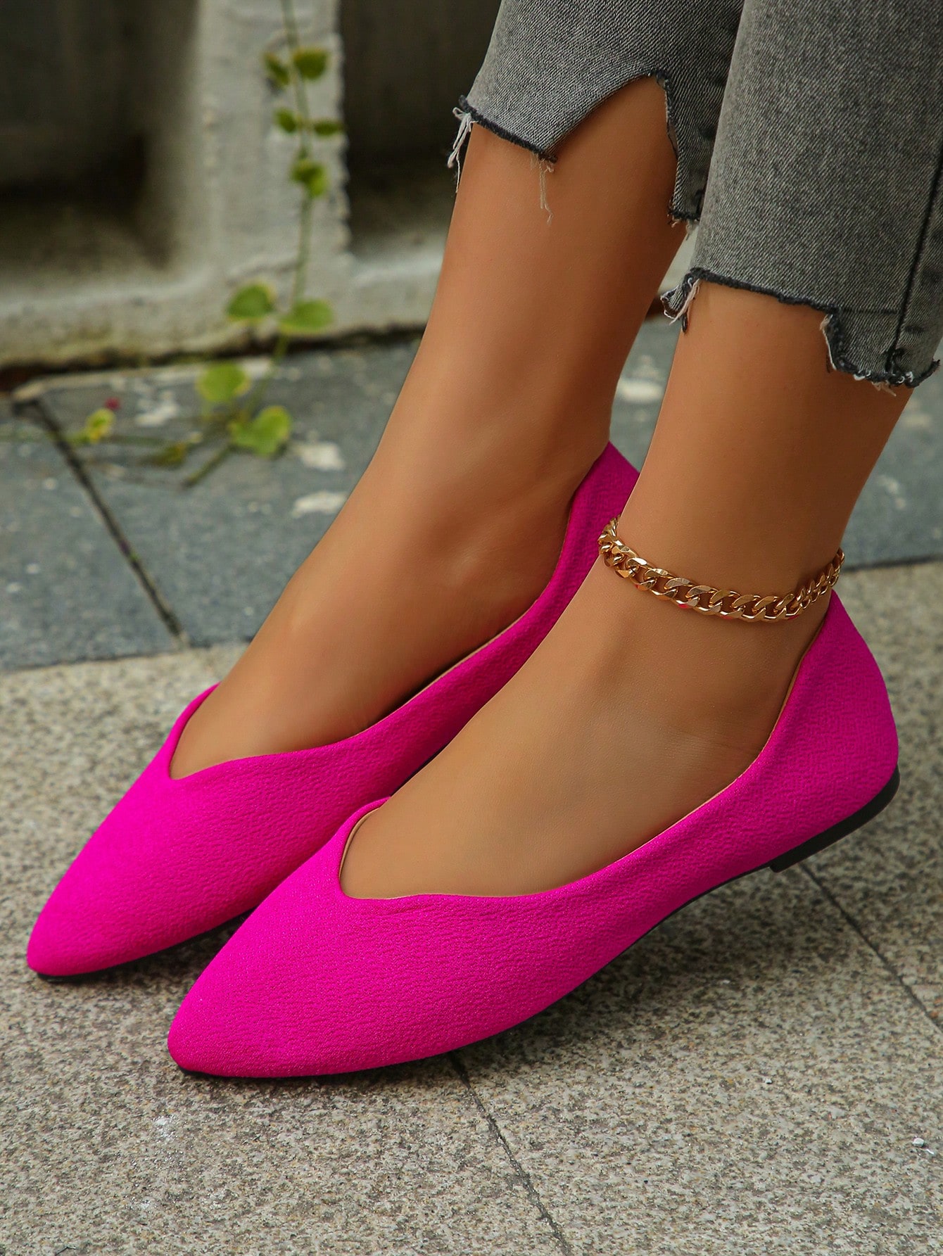 In Hot Pink Women Flats