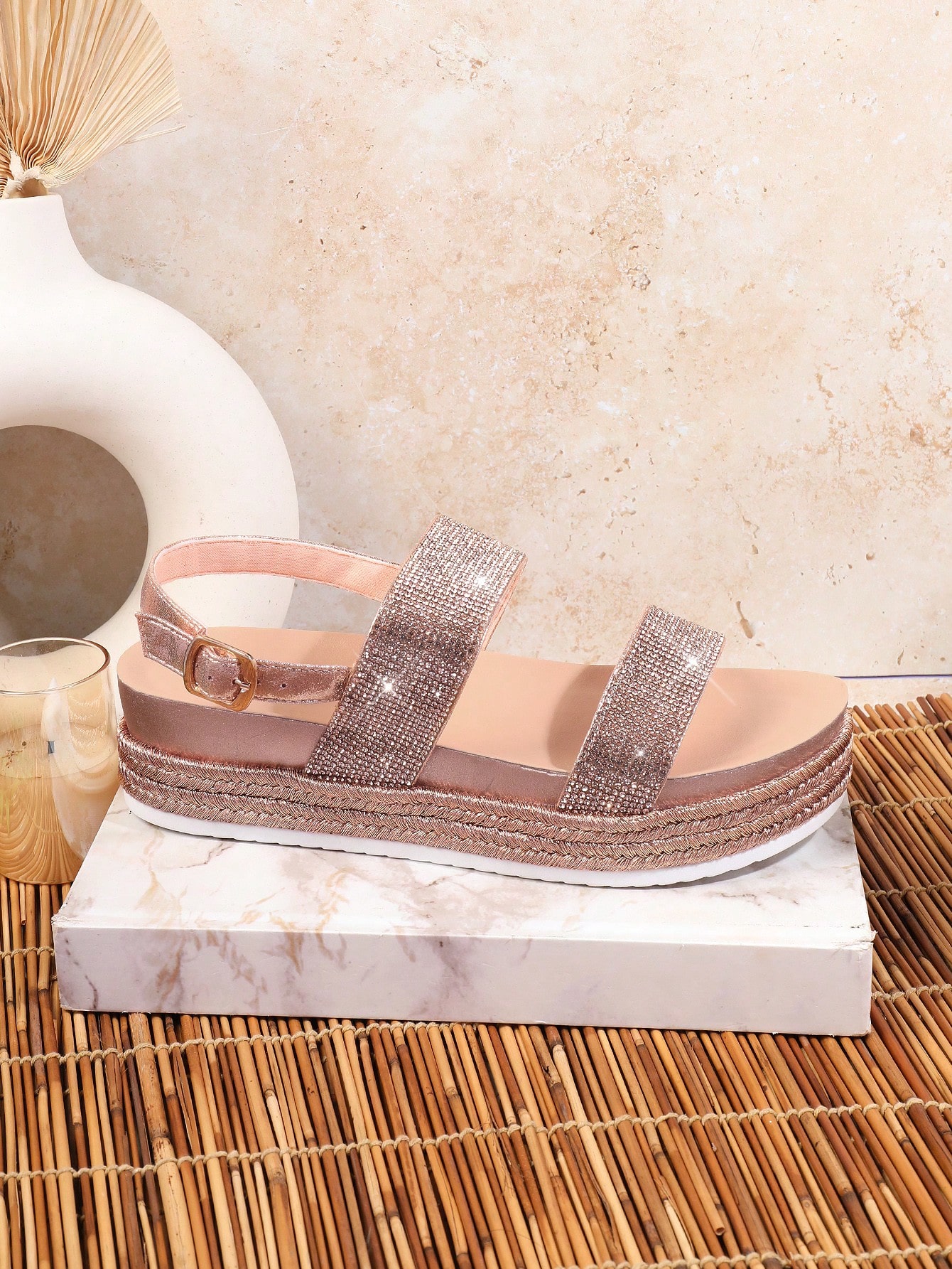 In Rose Gold Women Platforms & Wedge Sandals