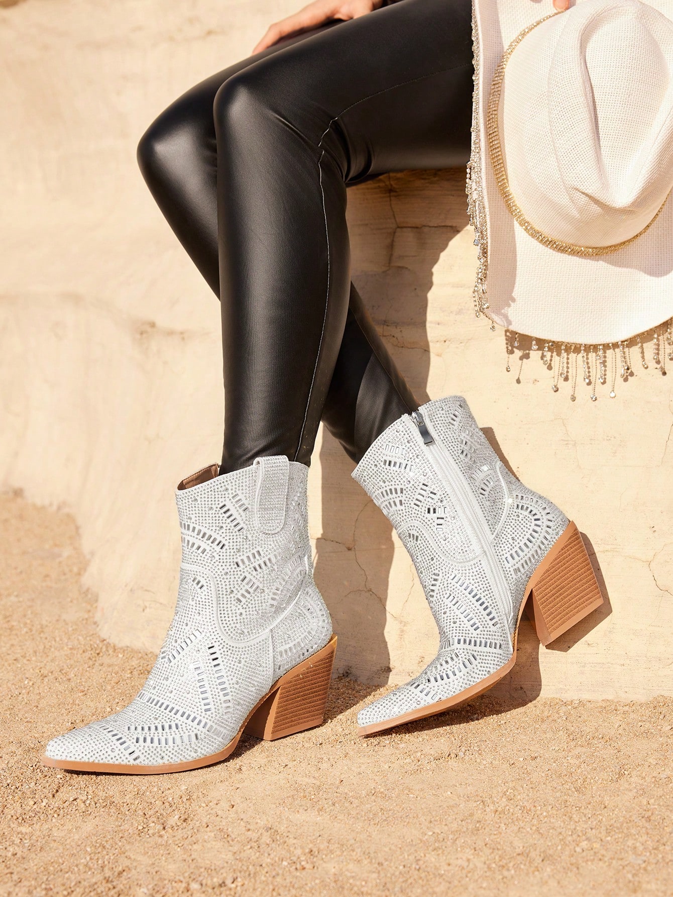 In Silver Women Ankle Boots & Booties