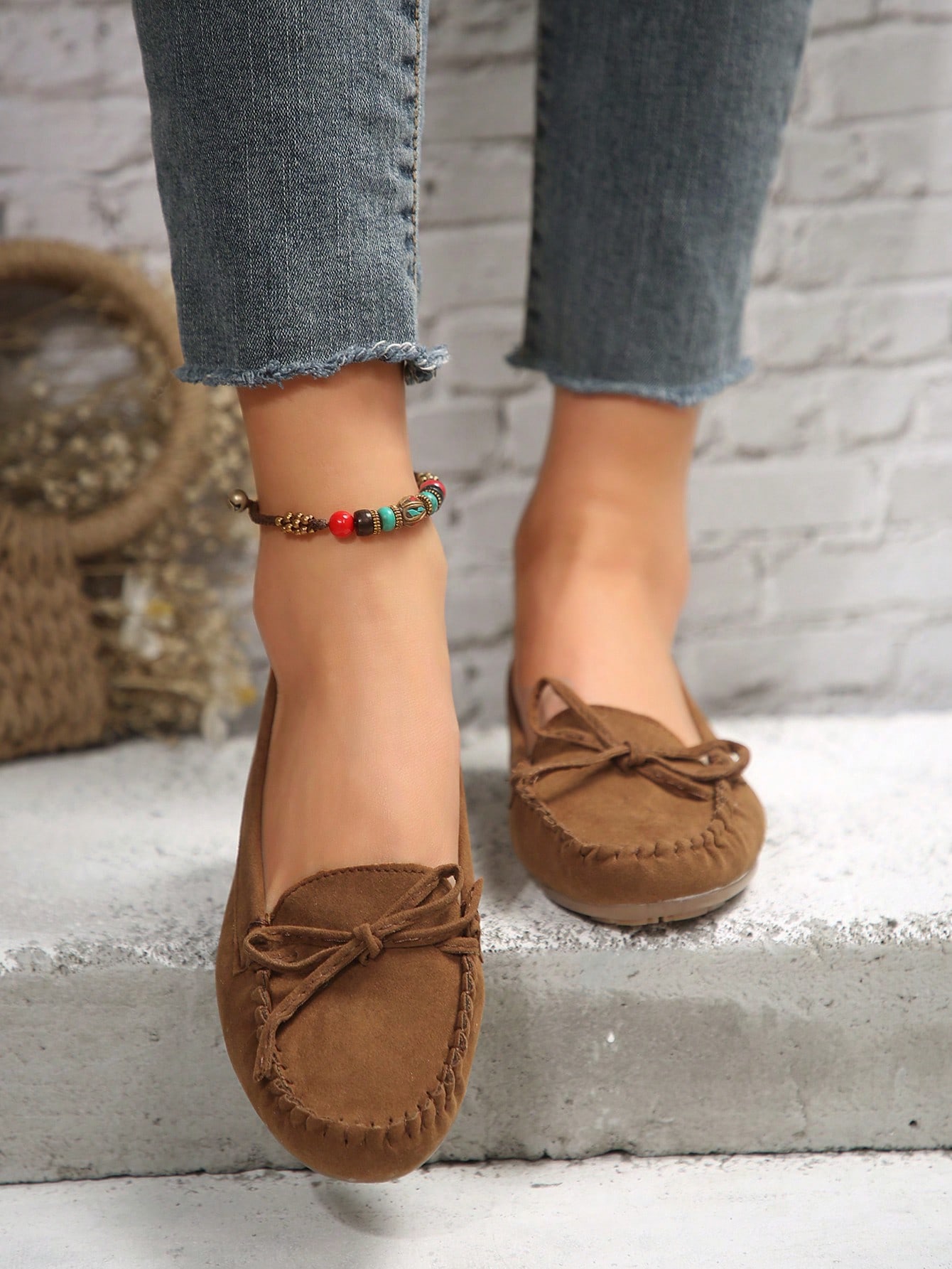 In Brown Women Flats