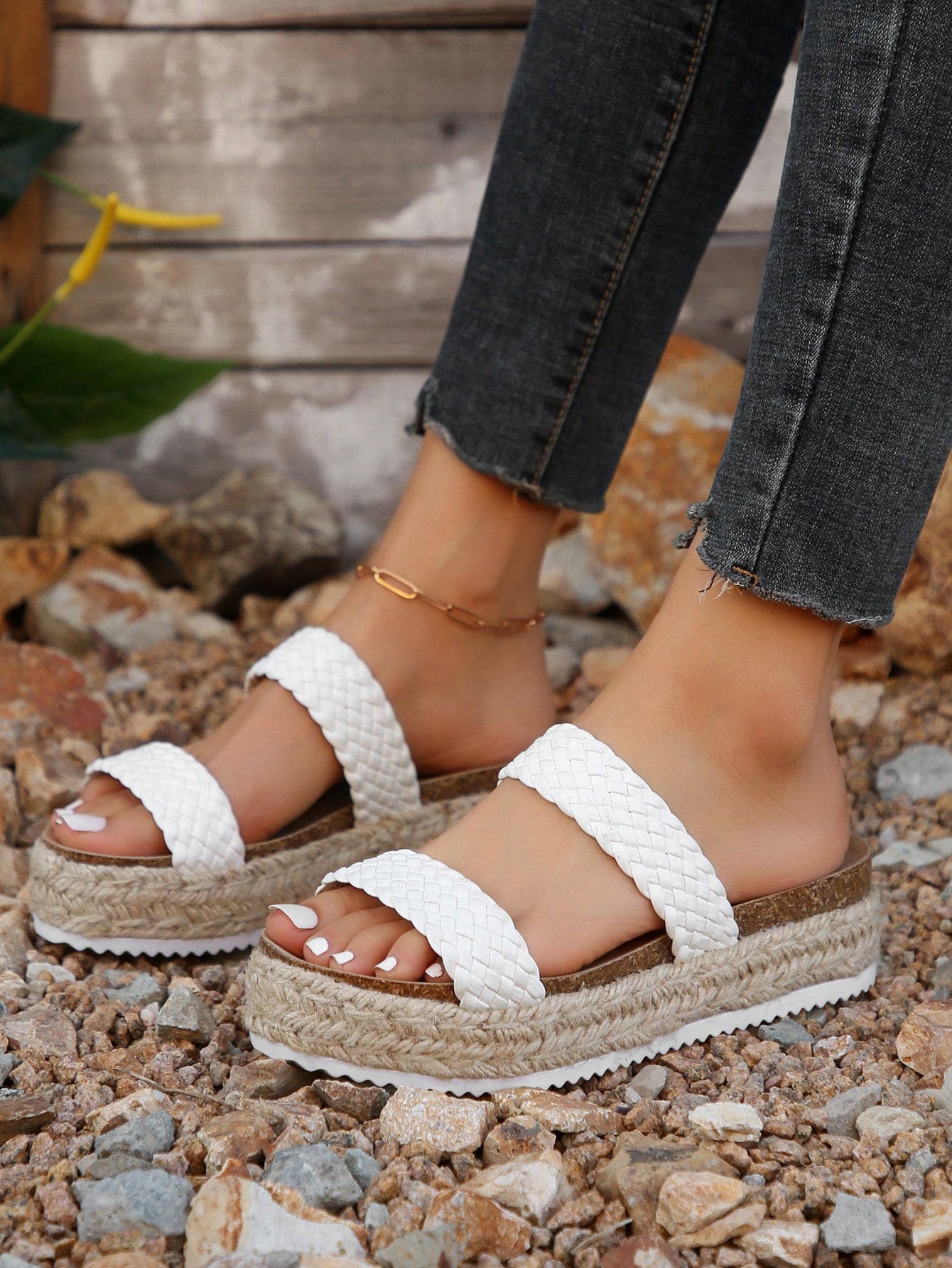 In White Women Platforms & Wedge Sandals