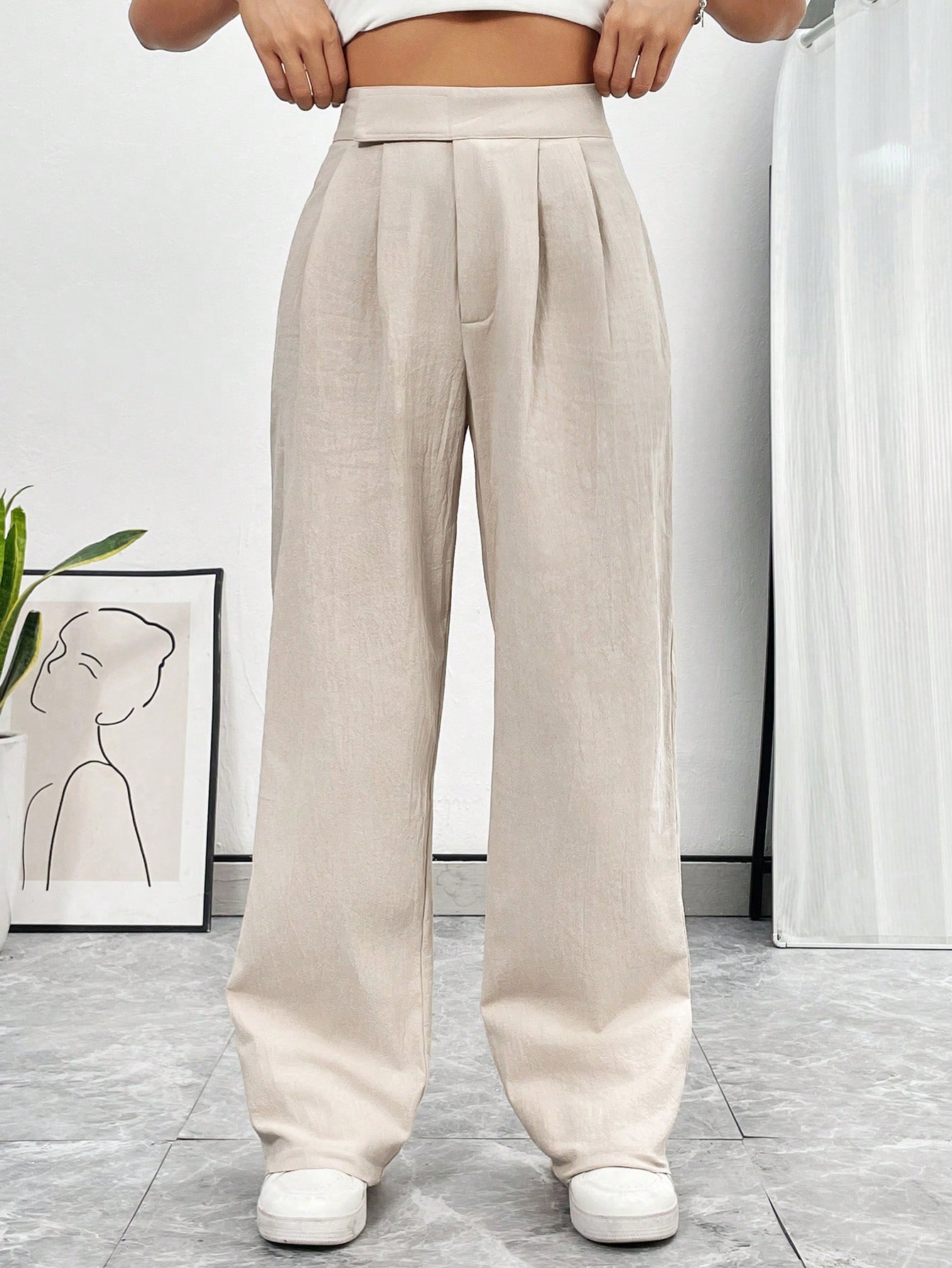 In Beige Women Pants