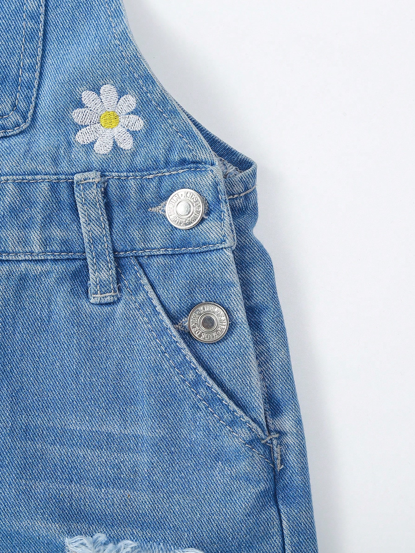 Young Girls Denim Overalls & Jumpsuits