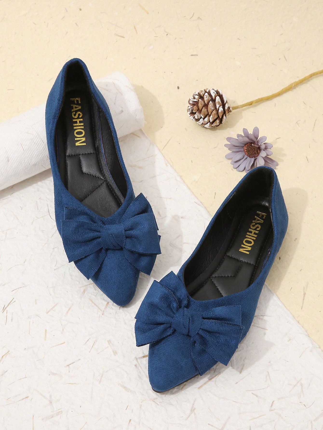 In Blue Women Flats